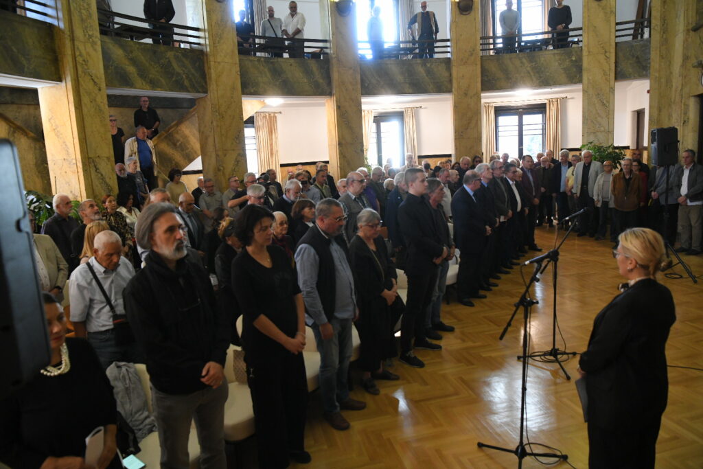 Beograd 09.10.2023. Komemoracija povodom smrti Nikole Mirkova. Nikola Mirkov, komemoracija Foto: Amir Hamzagić/Nova.rs