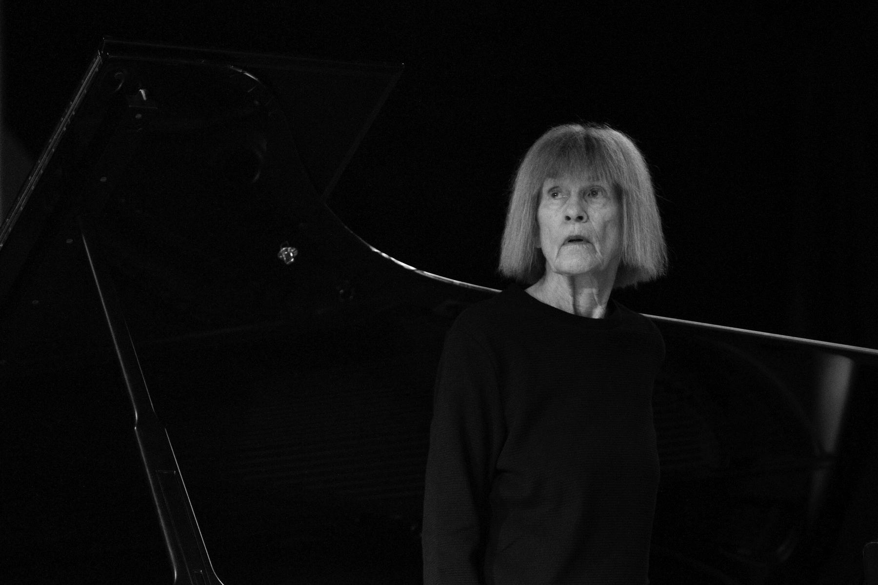 Torino, Italy. 28th April 2018. American  jazz composer and pianist Carla Bley at 2018  Torino Jazz Festival Credit: Marco Destefanis/Alamy Live News