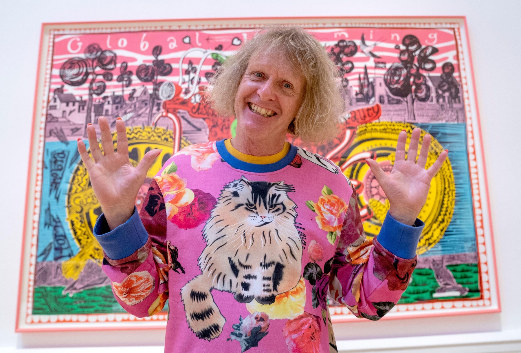 Sir Grayson Perry during a photocall for the Grayson Perry: Smash Hits exhibition at the Royal Scottish Academy in Edinburgh, which spans the artist's 40-year career and is described as the biggest exhibition of his work to date. Picture date: Thursday Ju