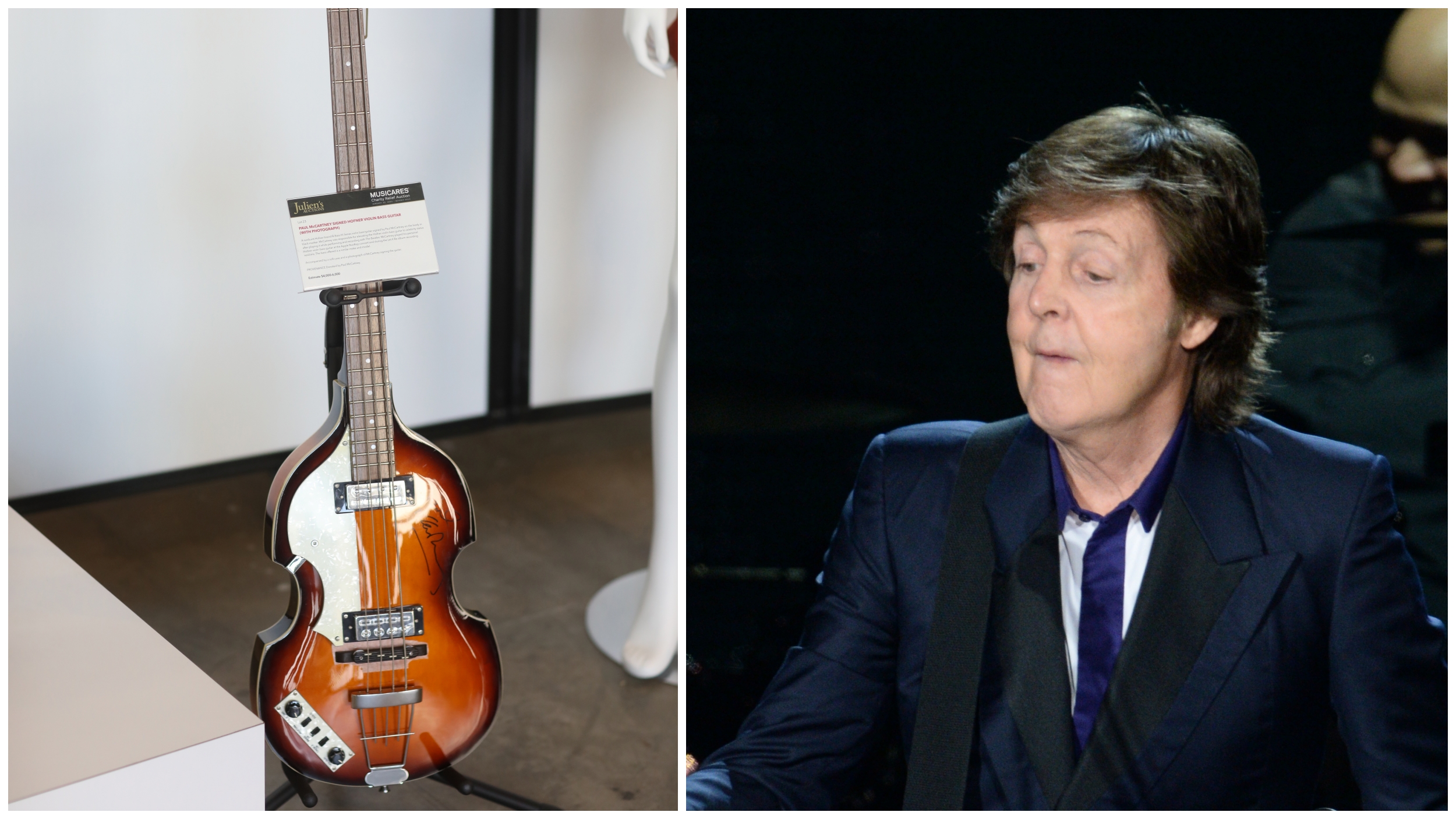 Pol mekartni i gitara hofner