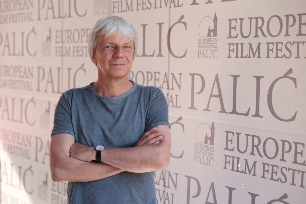 Palić, 20. jul 2023. Nemački reditelj Andreas Drezen kaže da je Palić jedan od najlepših filmskih festivala, da je završio snimanje filma o ženi koja se borila protiv nacizma "From Hilde With Love"  Foto:Damir Vujković