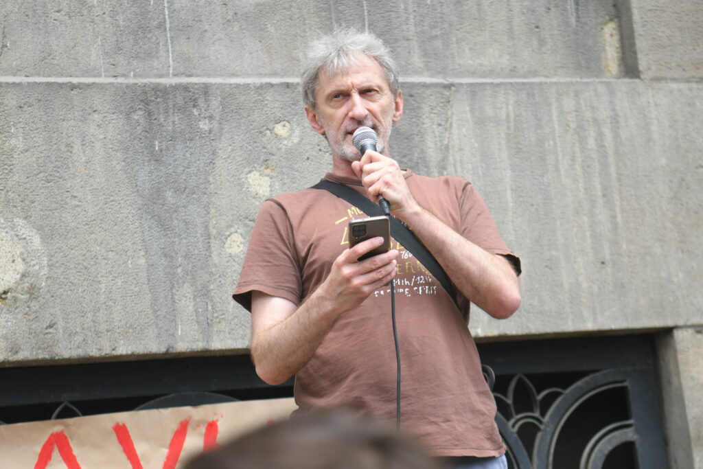Beograd 08.06.2023. protest asocijacije nezavisne kulturne scene  ispred ministarstva kulture