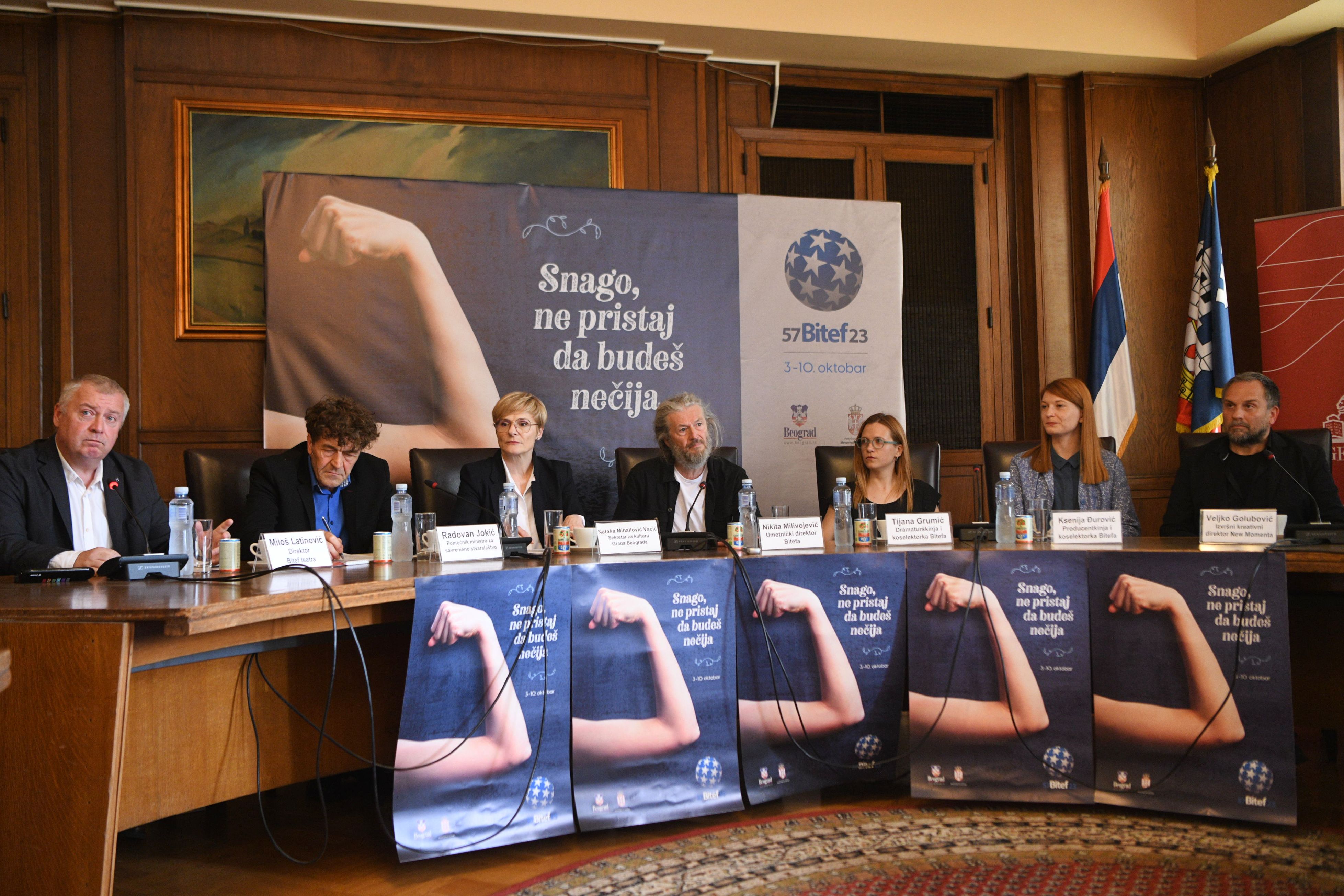 Beograd 08.06.2023. Prva konferencija za medije povodom 57. Bitefa odrzana je u Skupstini grada Beograda