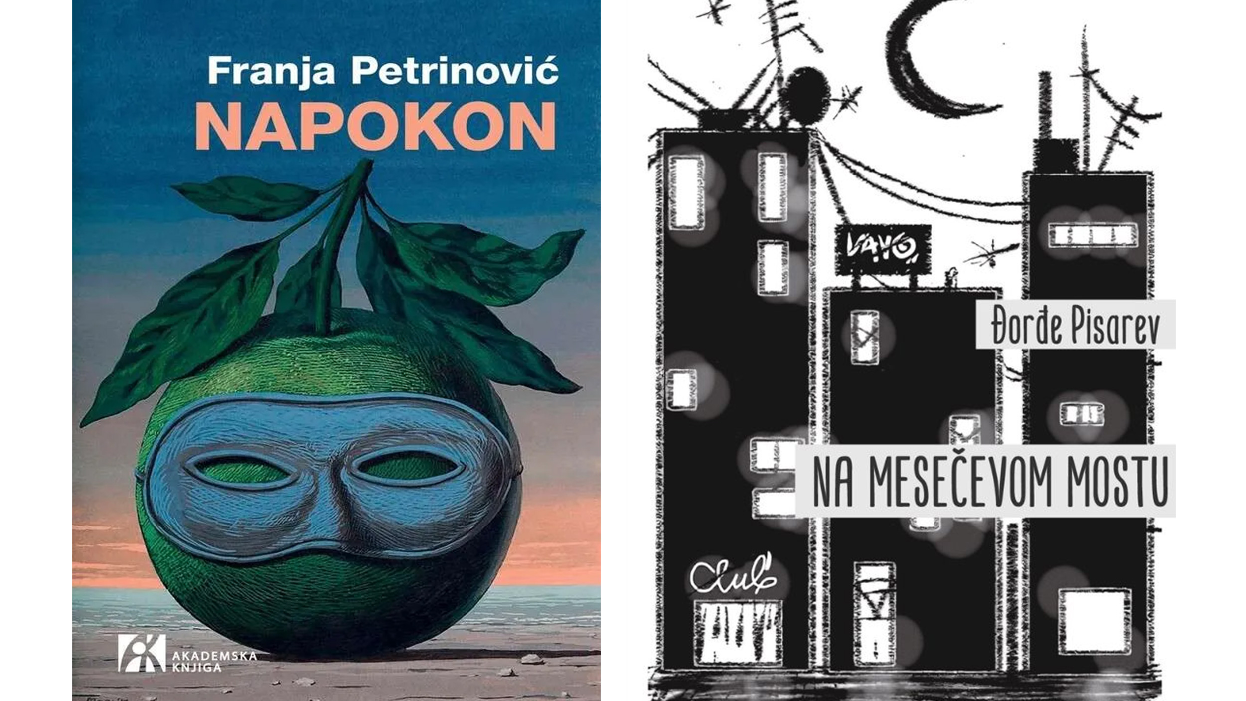 Franja Petrinović, „Napokon“, Akademska knjiga, 2023.  
Đorđe Pisarev, „Na mesečevom mostu“, Agora, 2022.