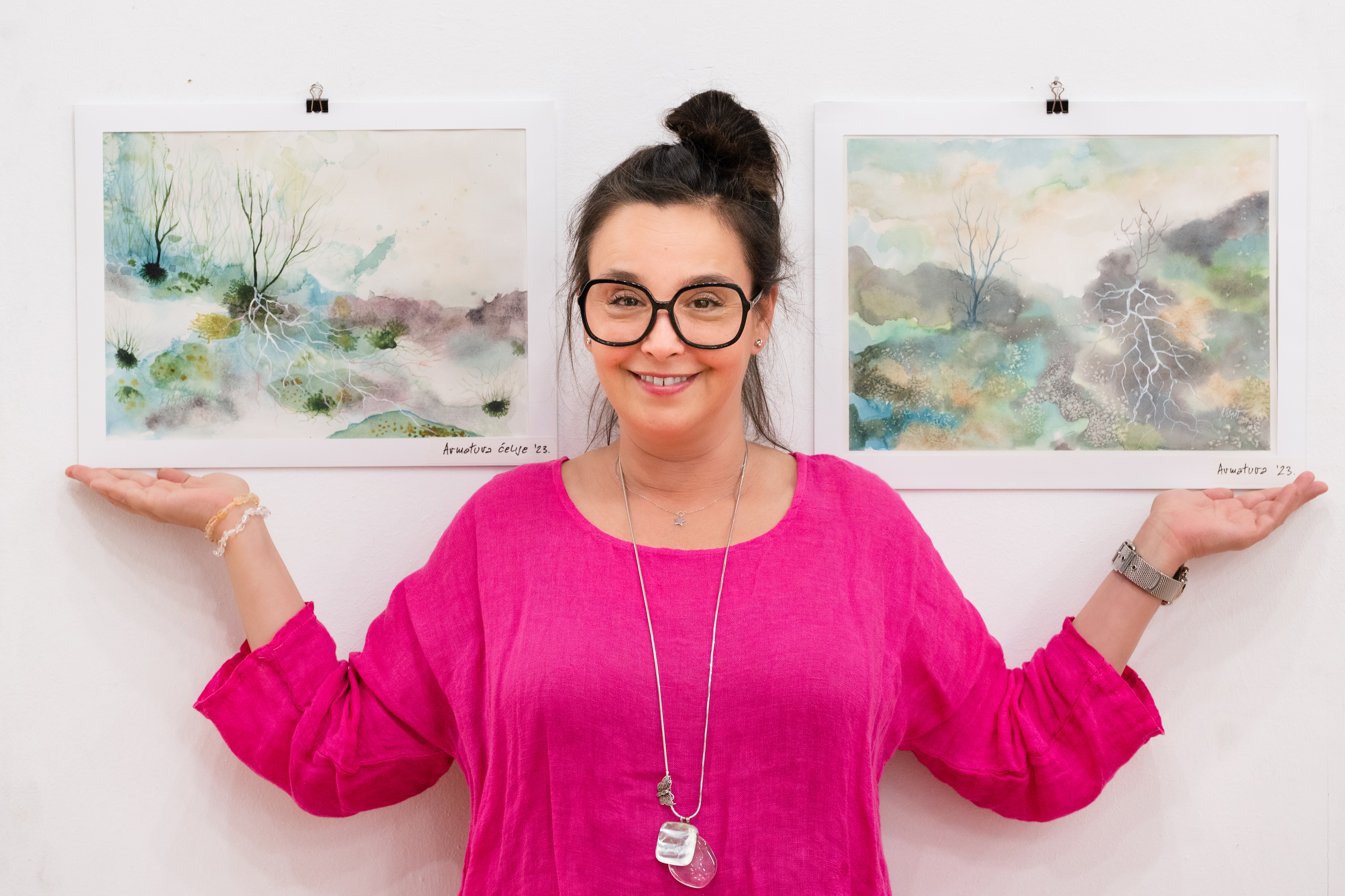 Izložba Katarine Žutić u Kovinu Foto: Radovan Rosić