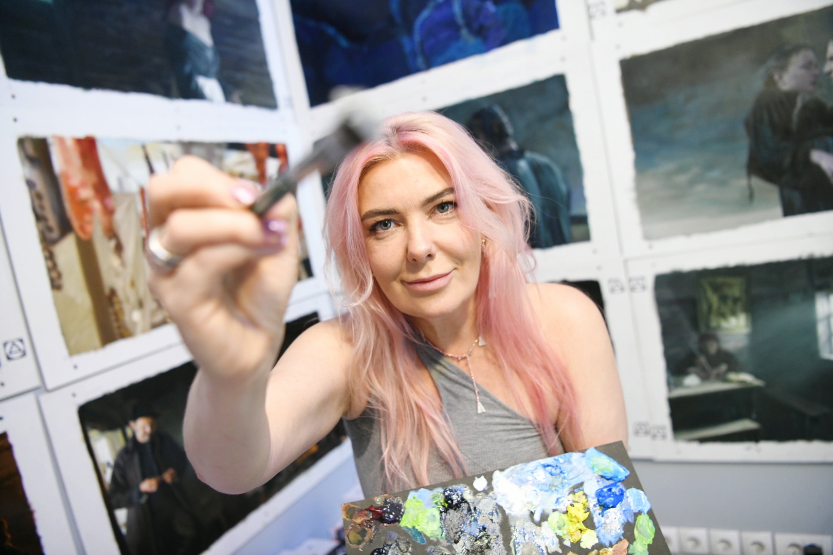 Beograd 20. jun 2023. Slikanje scena za animirani film Seljaci The Peasants Foto:Vesna Lalić/Nova.rs