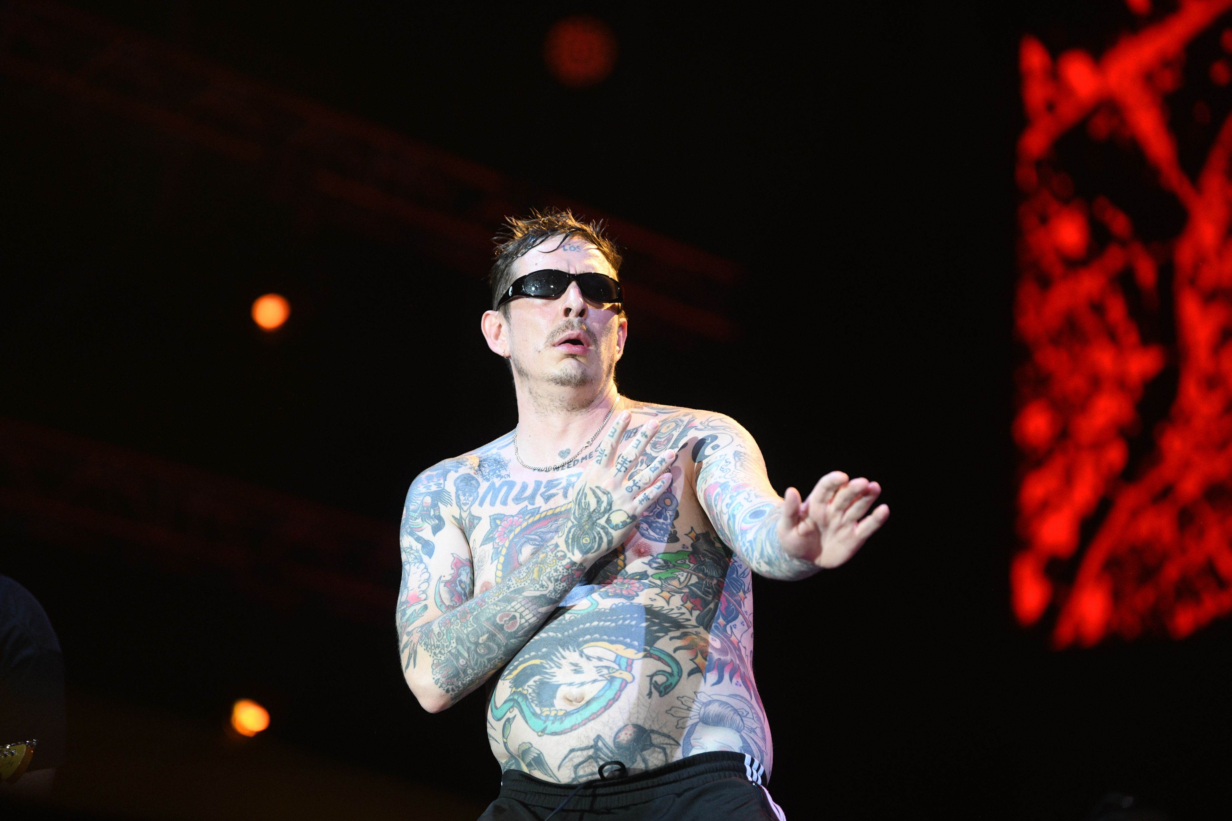 Novi sad, 06.07.2023. Petrovaradinska tvrđava, EXIT, počinje festival exit , atmosfera,  Nastup švedske grupe "Viagra Boys" na Glavnoj bini. Foto: Filip Krainčanić/Nova.rs