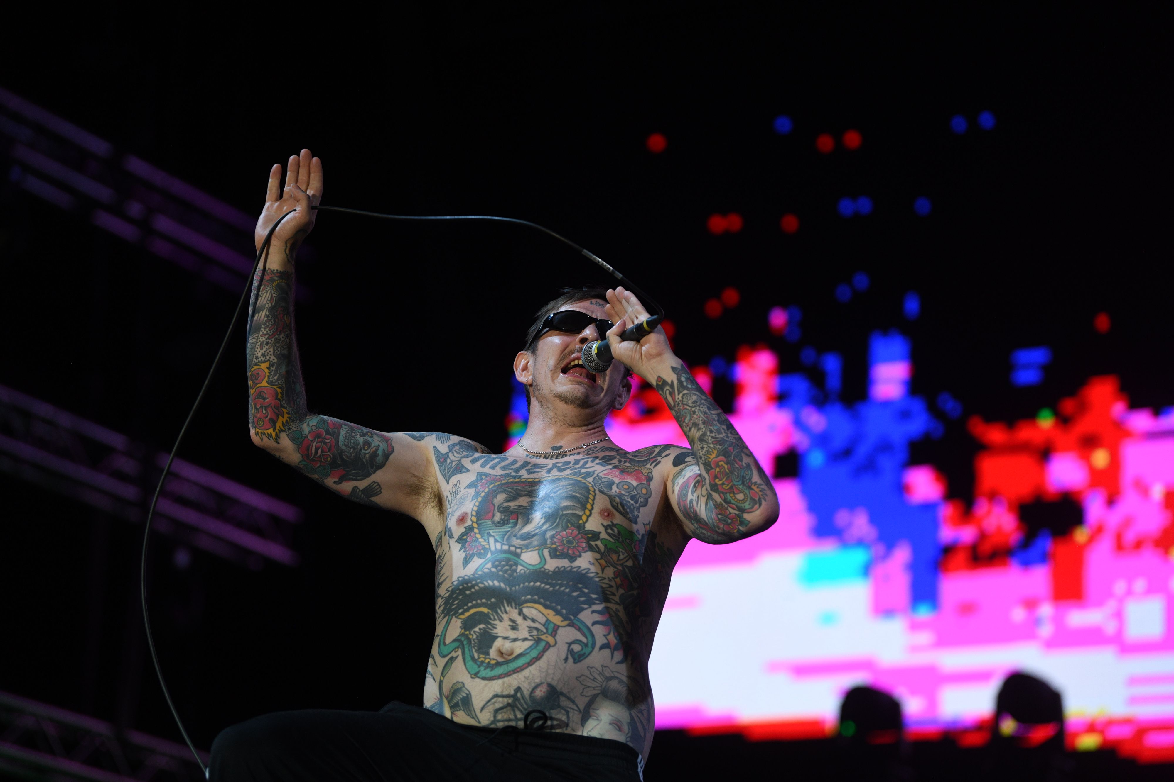 Novi sad, 06.07.2023. Petrovaradinska tvrđava, EXIT, počinje festival exit , atmosfera,  Nastup švedske grupe "Viagra Boys" na Glavnoj bini. Foto: Filip Krainčanić/Nova.rs