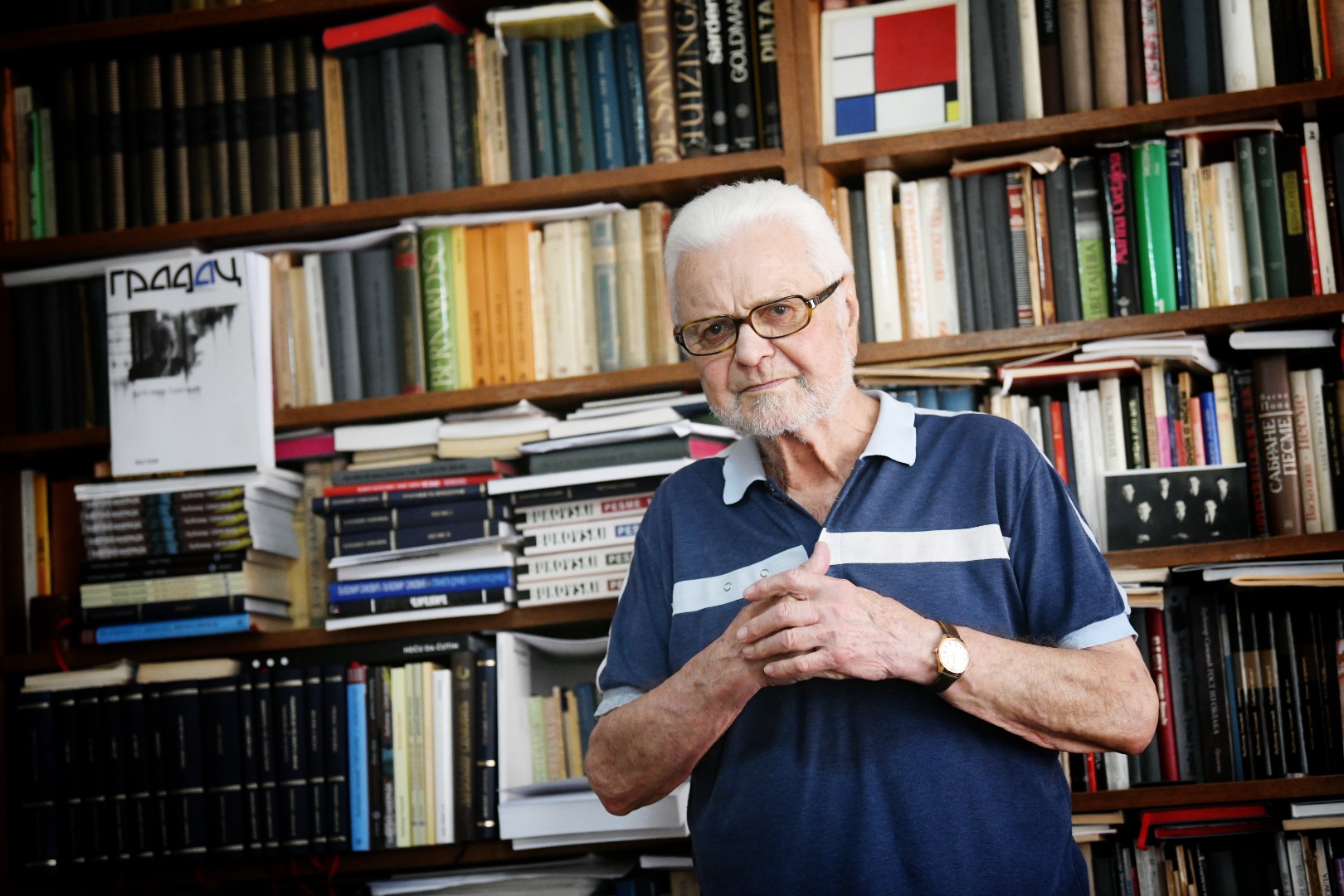 Beograd 22. jun 2022. Ljubomir Simović akademik, pesnik, pisac, prevodilac Foto:Vesna Lalić/Nova.rs