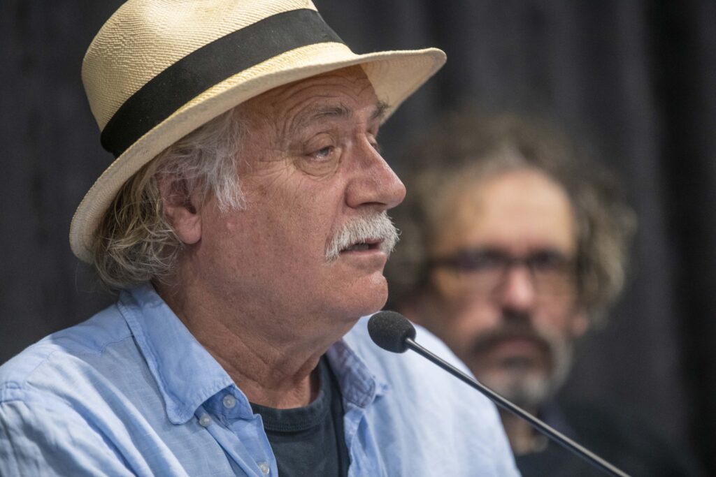 Beograd 18.05.2023. Rade Šerbedžija. Promocija knjige Kino-poeta velikog crnila, grupe autora, zbornik tekstova o filmskom opusu Živojina Žike Pavlovića Foto: Dragan Mujan/Nova.rs