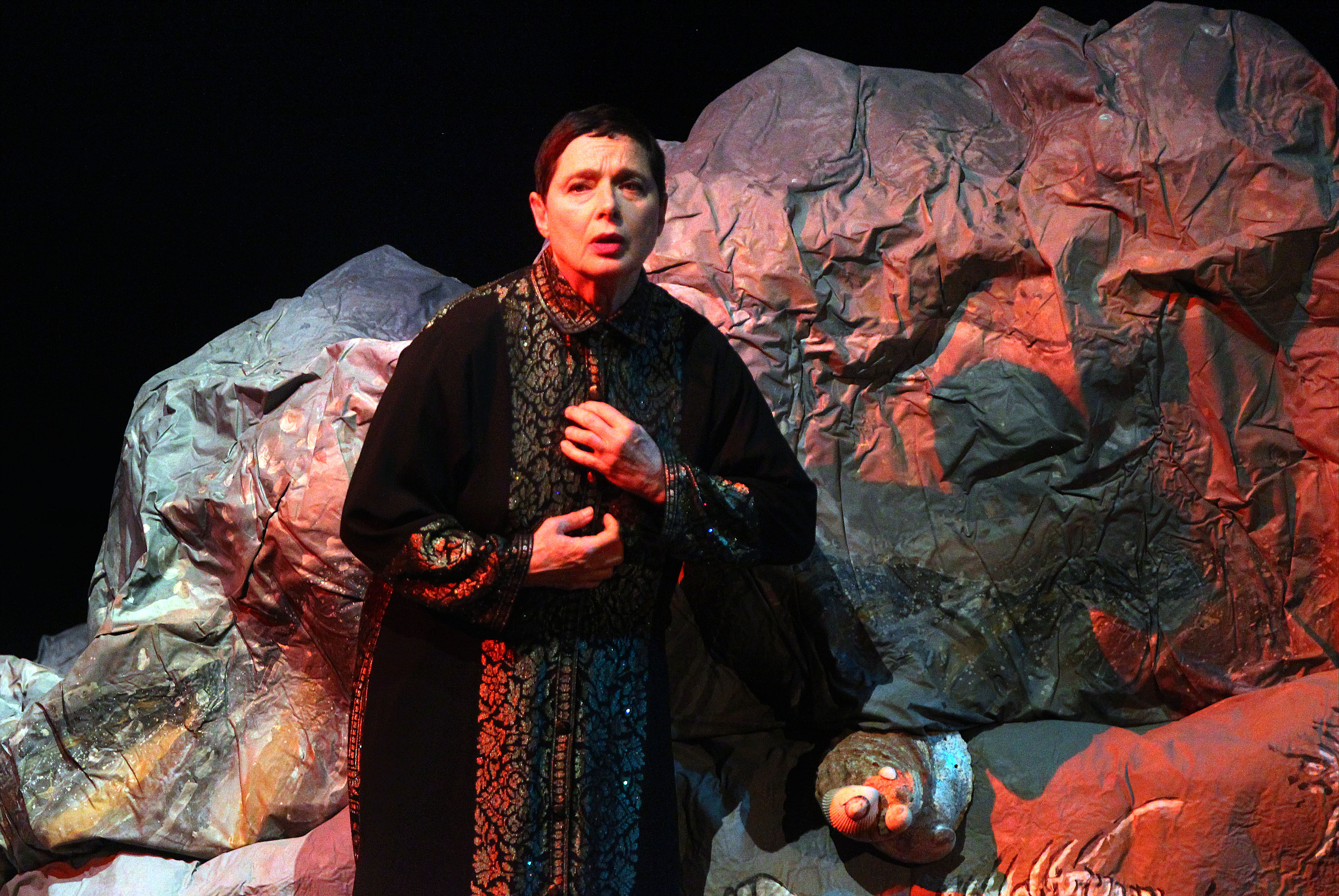 The famous actress Isabella Rossellini premiered in Belgrade with her play - the monodrama "Darwin's Smile" on the Big Stage of the Ljuba Tadic Yugoslav Drama Theater, organized by the Belgrade Play Festival.