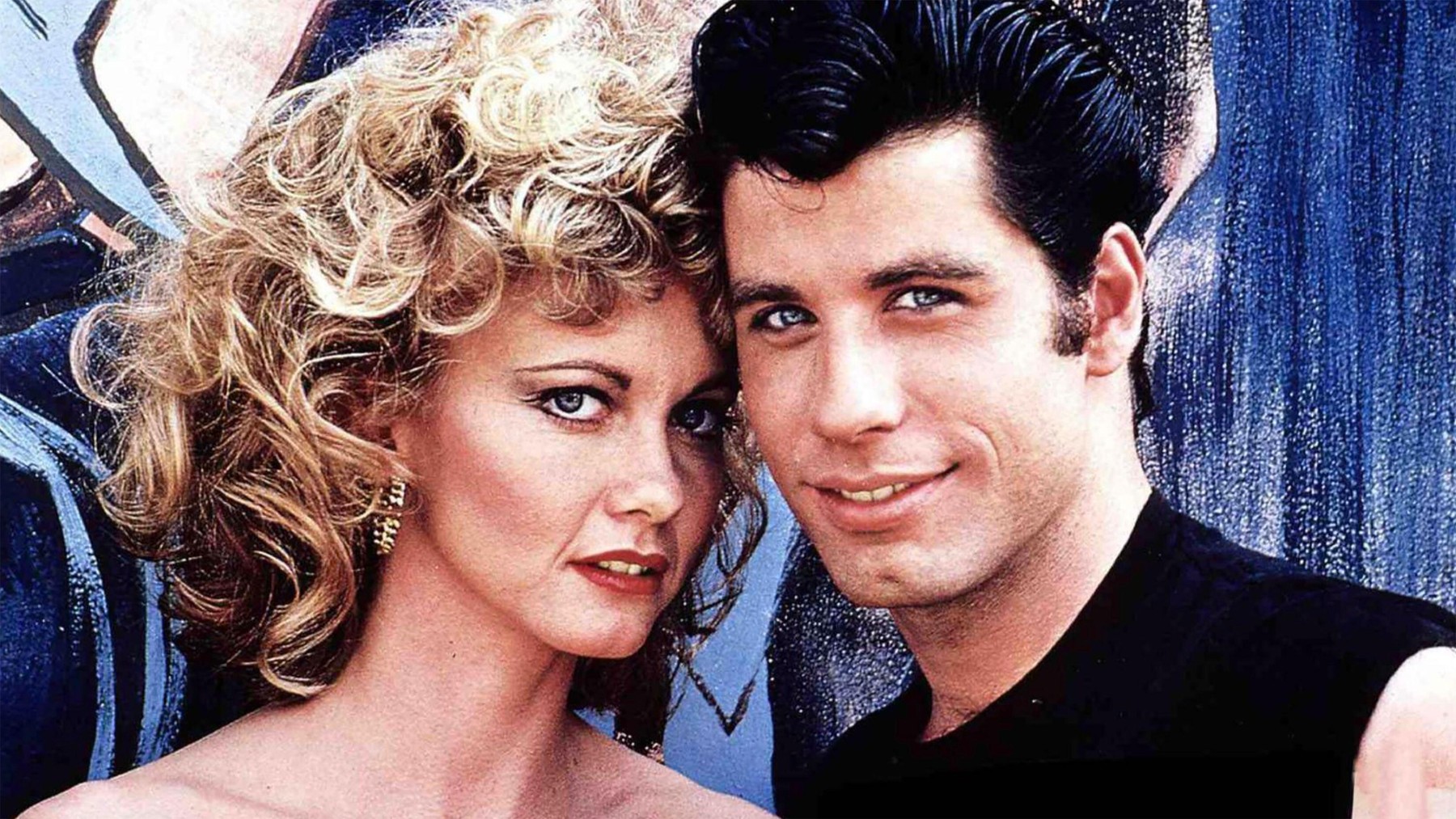 GREASE 1971 Paramount Pictures film with Olivia Newton-John and John Travolta