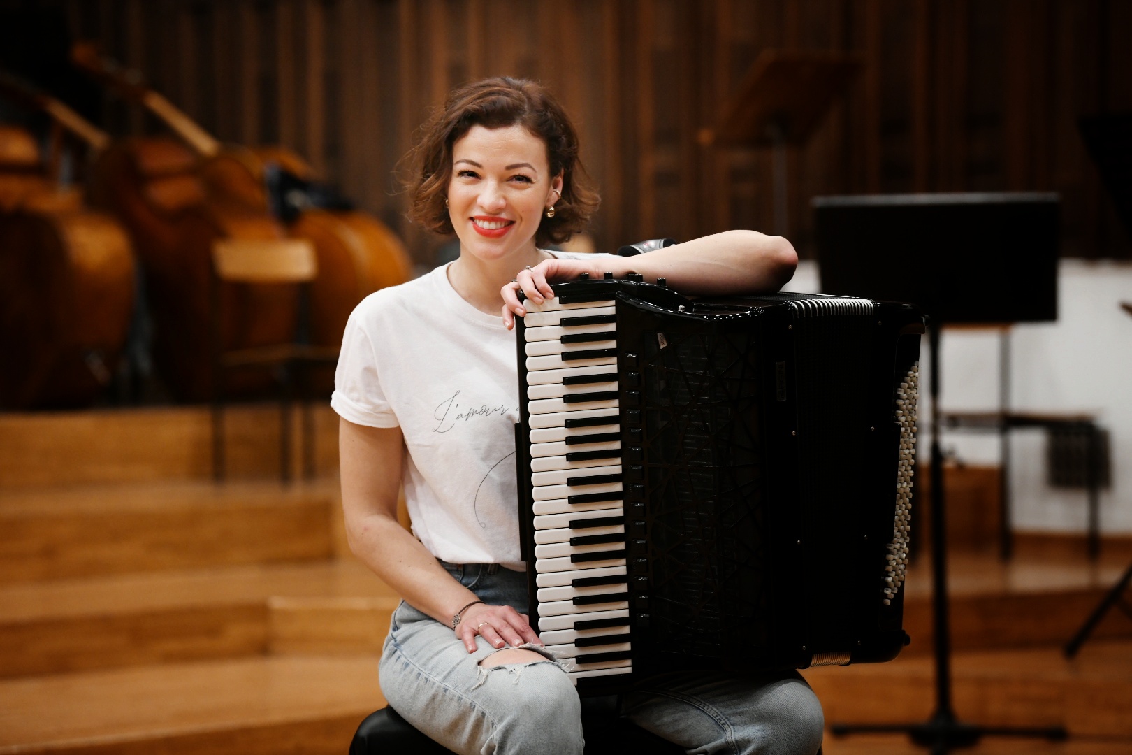 Beograd 21.04.2023. Ksenija Sidorova, harmonikašica, intervju Foto: Vesna Lalić/Nova.rs