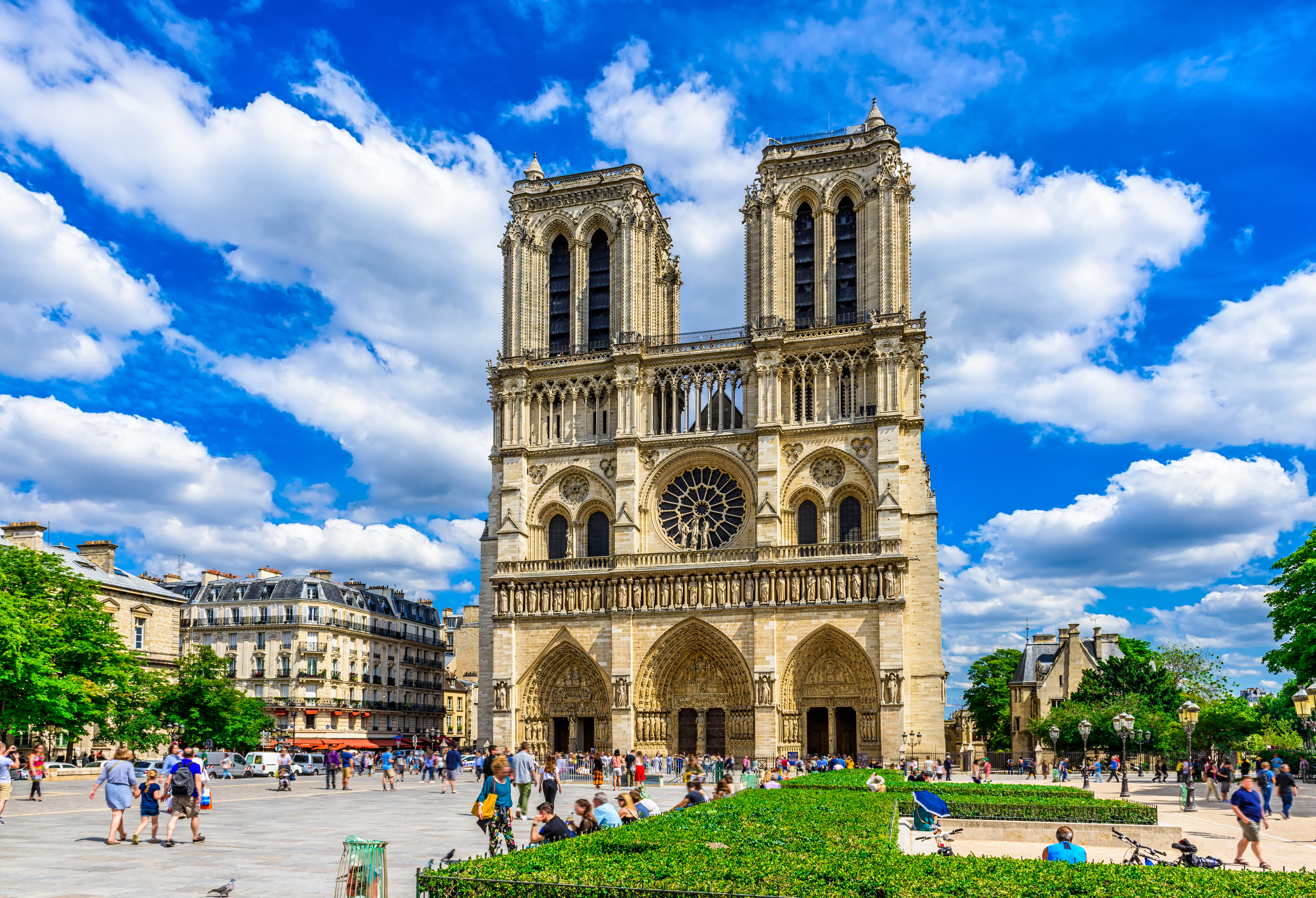 Cathedral,Notre,Dame,De,Paris,In,Paris,,France.,Architecture,And