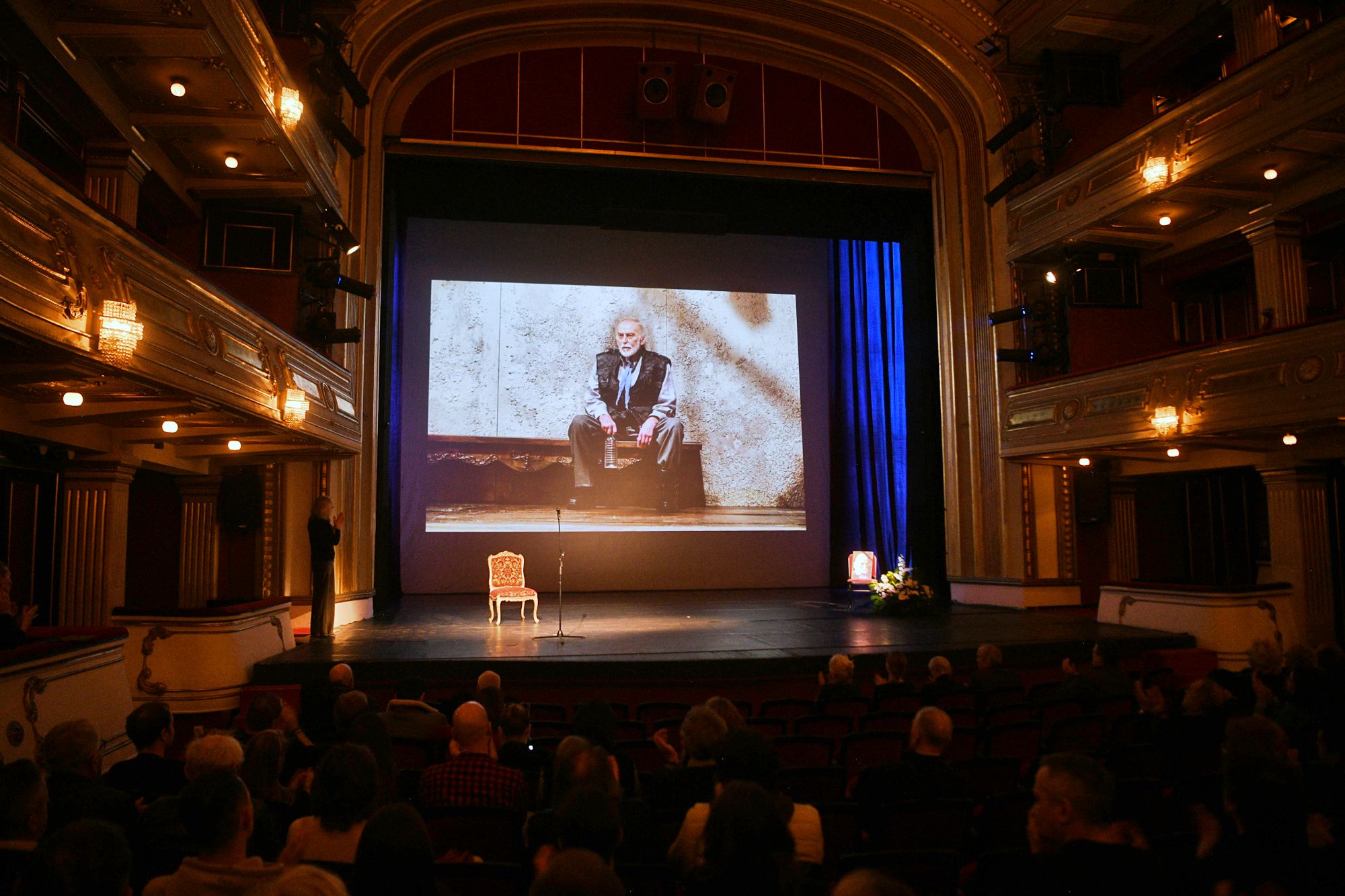 Beograd 18.03.2023. Komemoracija glumcu Tanasiju Uzunoviću u Narodnom pozorištu u Beogradu. Tanasije Uzunović, komemoracija, Narodno pozorište Foto: Filip Krainčanić/Nova.rs