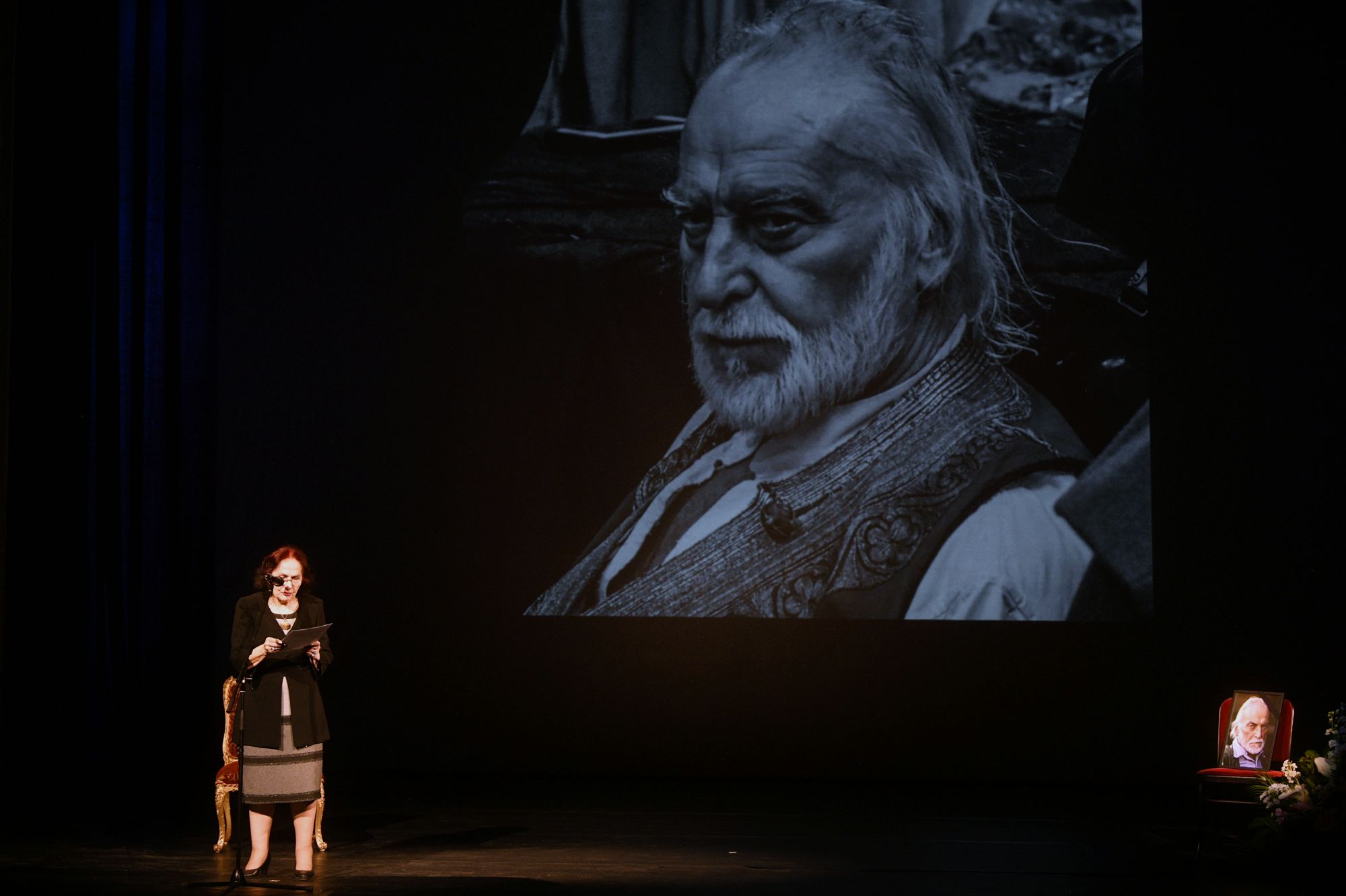 Beograd 18.03.2023. Komemoracija glumcu Tanasiju Uzunoviću u Narodnom pozorištu u Beogradu. Tanasije Uzunović, komemoracija, Narodno pozorište Foto: Filip Krainčanić/Nova.rs
