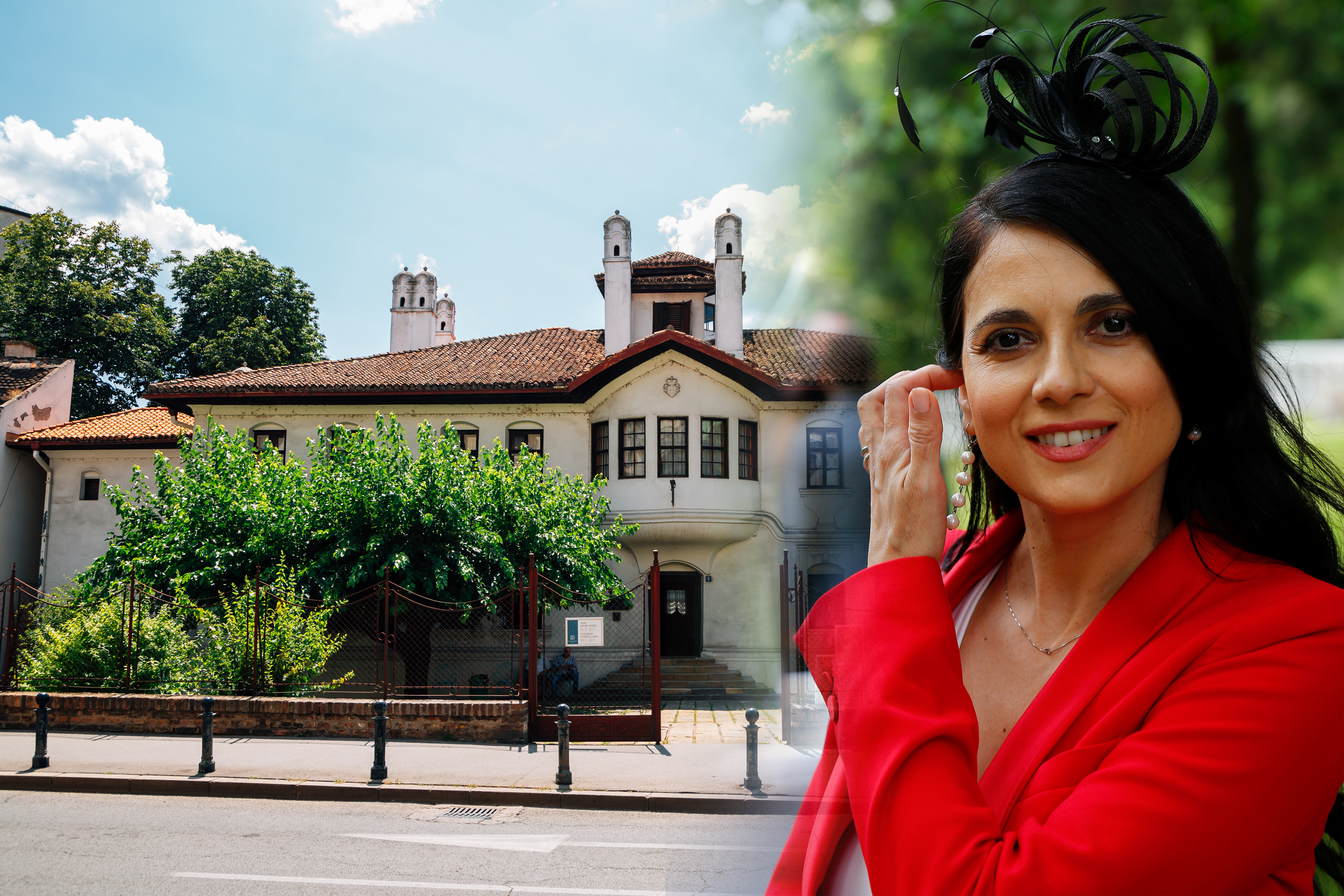 Belgrade, Serbia - July 16, 2019 : Princess Ljubica's Residence palace museum  Sanga Park vjera mujović i konak kneginje ljubice