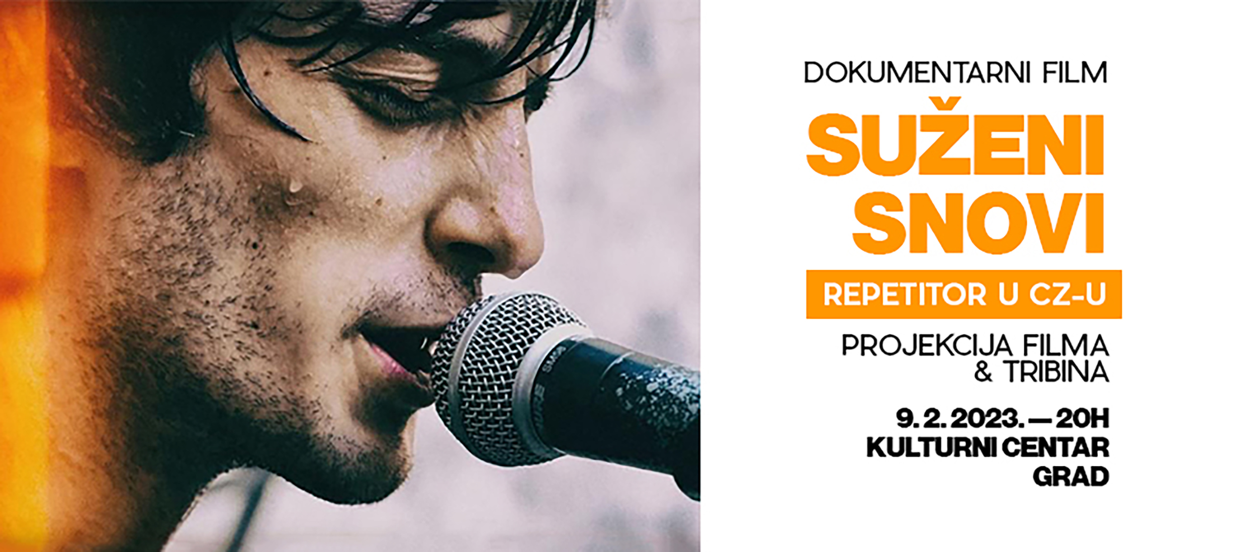 Suženi snovi - Repetitor u CZ-u: Projekcija filma i tribina u Kulturnom centru Grad