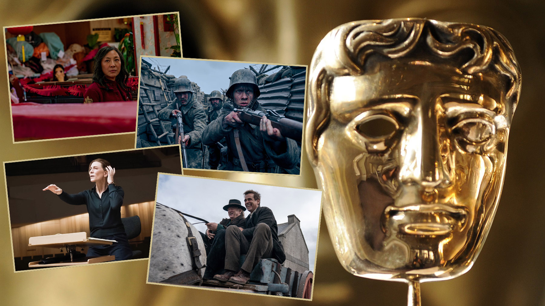 Bafta, nagrade, nominovani filmovi, film, kombo Foto: Jonathan Brady / PA Images / Image  Capital Pictures / Film Stills / NETFLIX / Planet / Supplied by LMK / Landmark / Profimedia