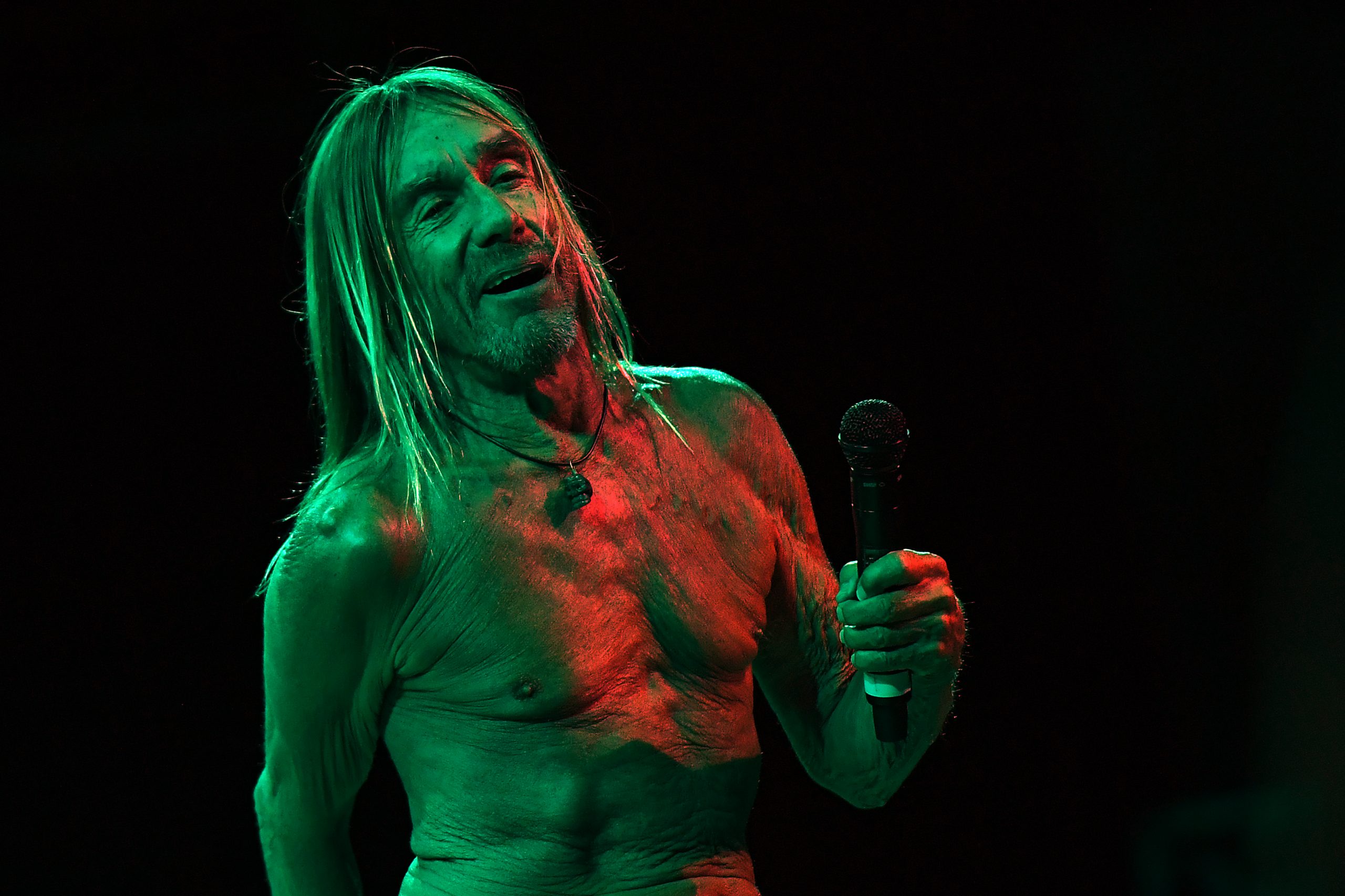 epa07508110 Singer Iggy Pop performs at the Sydney Opera House in Sydney, Australia, 15 April 2019.  EPA-EFE/STEVEN SAPHORE AUSTRALIA AND NEW ZEALAND OUT