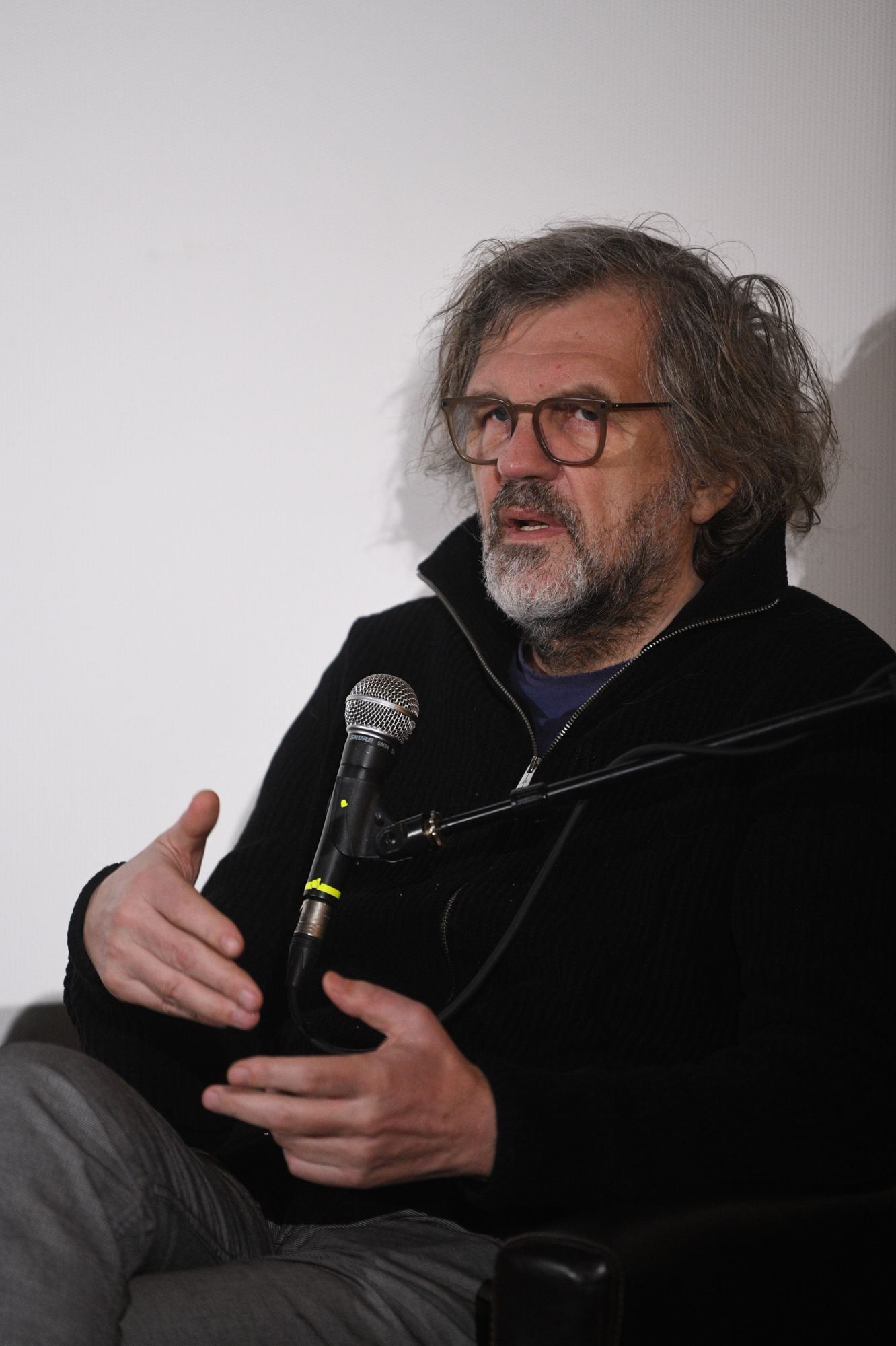 Mokra Gora 27.01.2023. Emir Kusturica. Promocija knjige Gorana Gocića, o Emiru Kusturici, pod naslovom Emir Kusturica, kult margine. Filmski festival Kustendorf Foto: Filip Krainčanić/Nova. rs