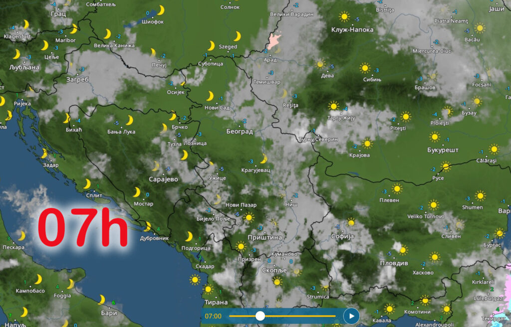 vremenska prognoza nedelja 17 decembar sunce za glasanje