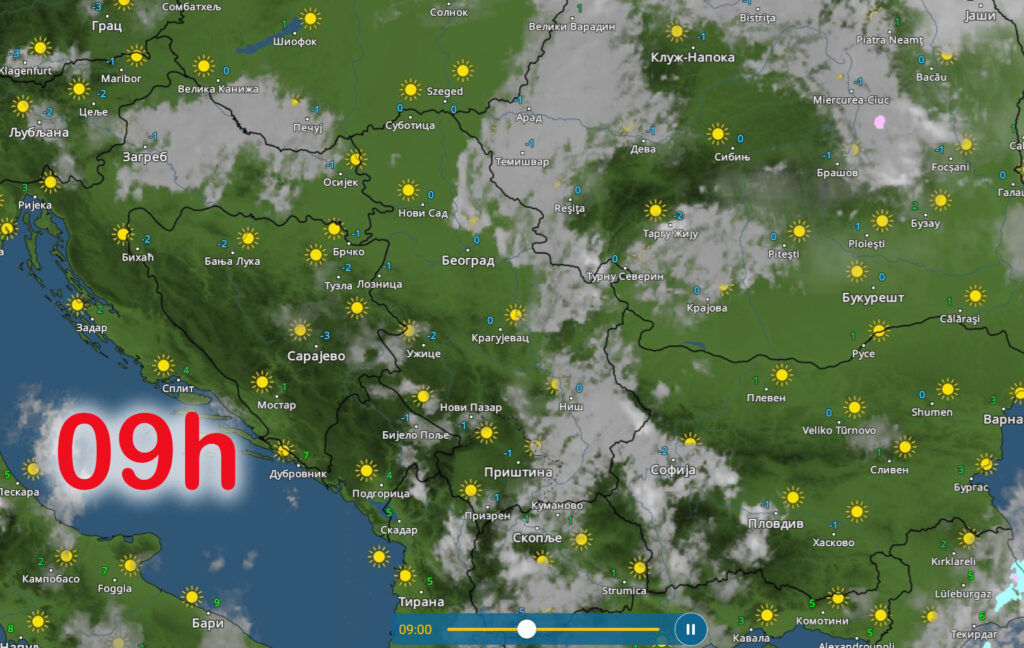 vremenska prognoza nedelja 17 decembar sunce za glasanje