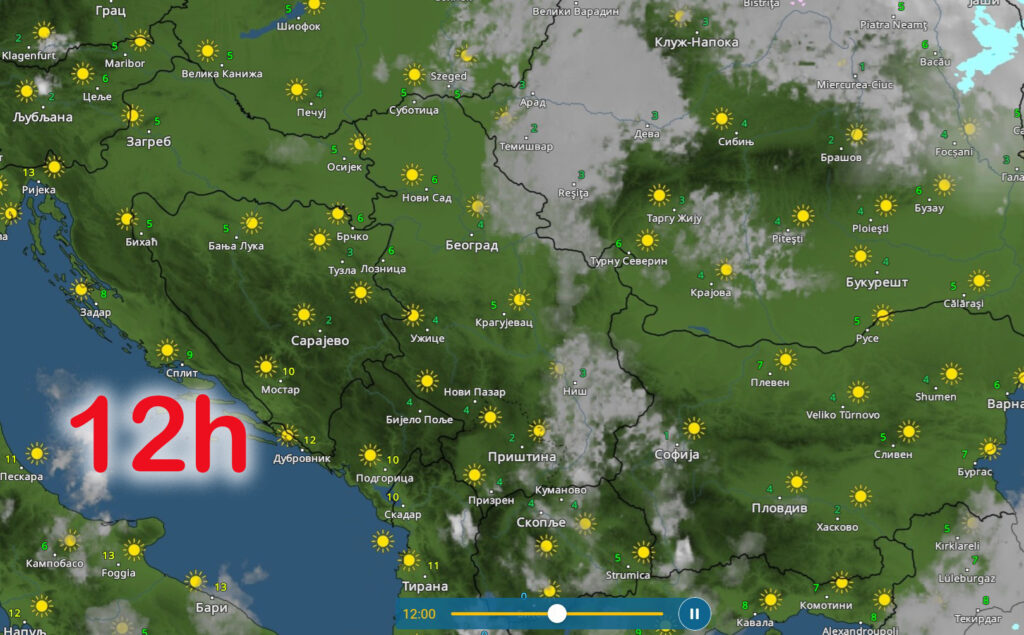 vremenska prognoza nedelja 17 decembar sunce za glasanje
