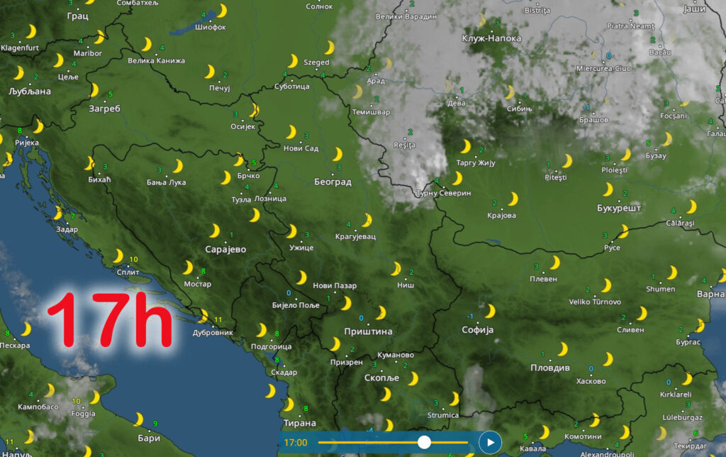 vremenska prognoza nedelja 17 decembar sunce za glasanje