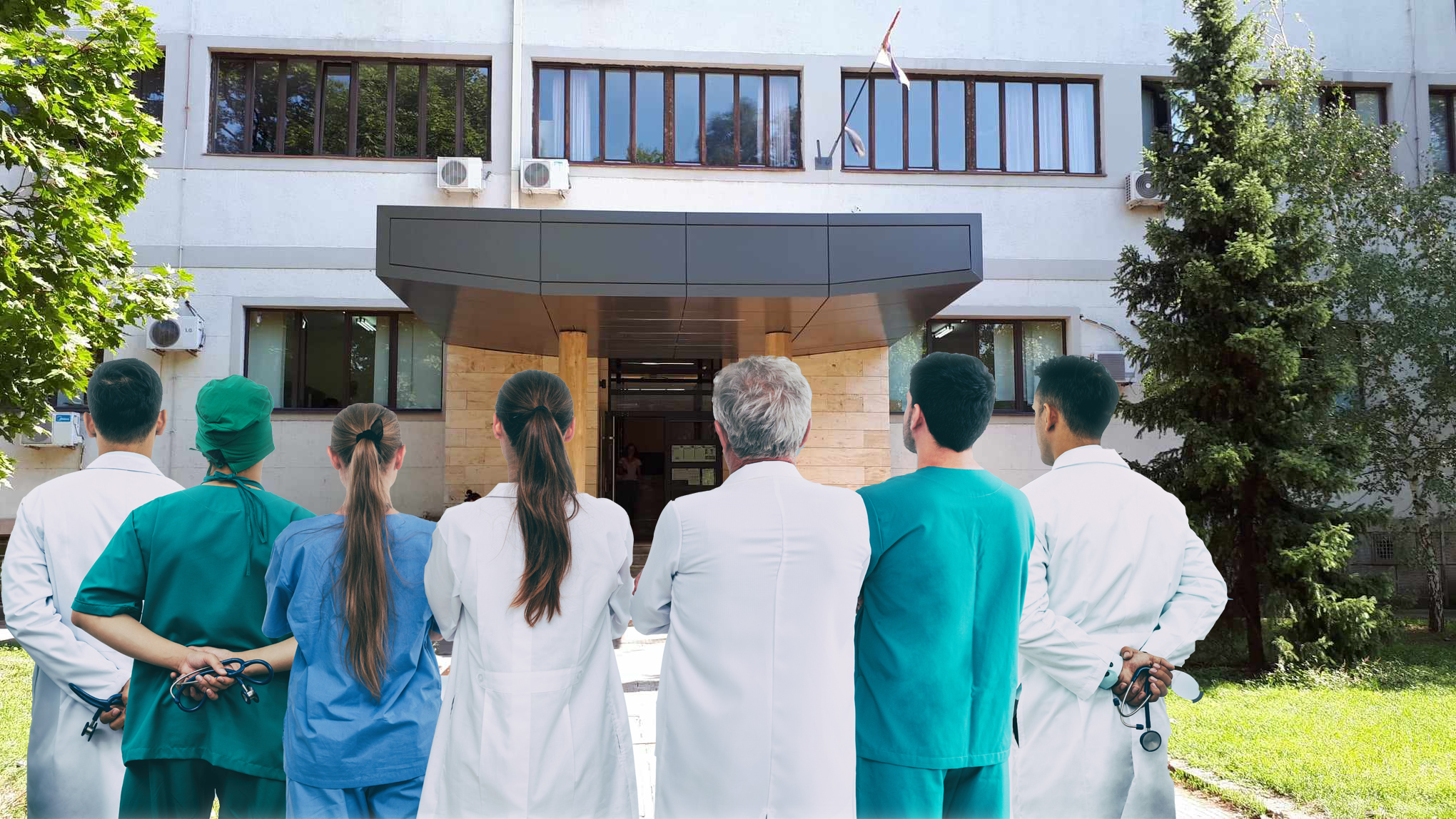 Niš, Medicinski fakultet, doktori, kombo Foto: Miljana Isailović/Nova.rs/Shutterstock