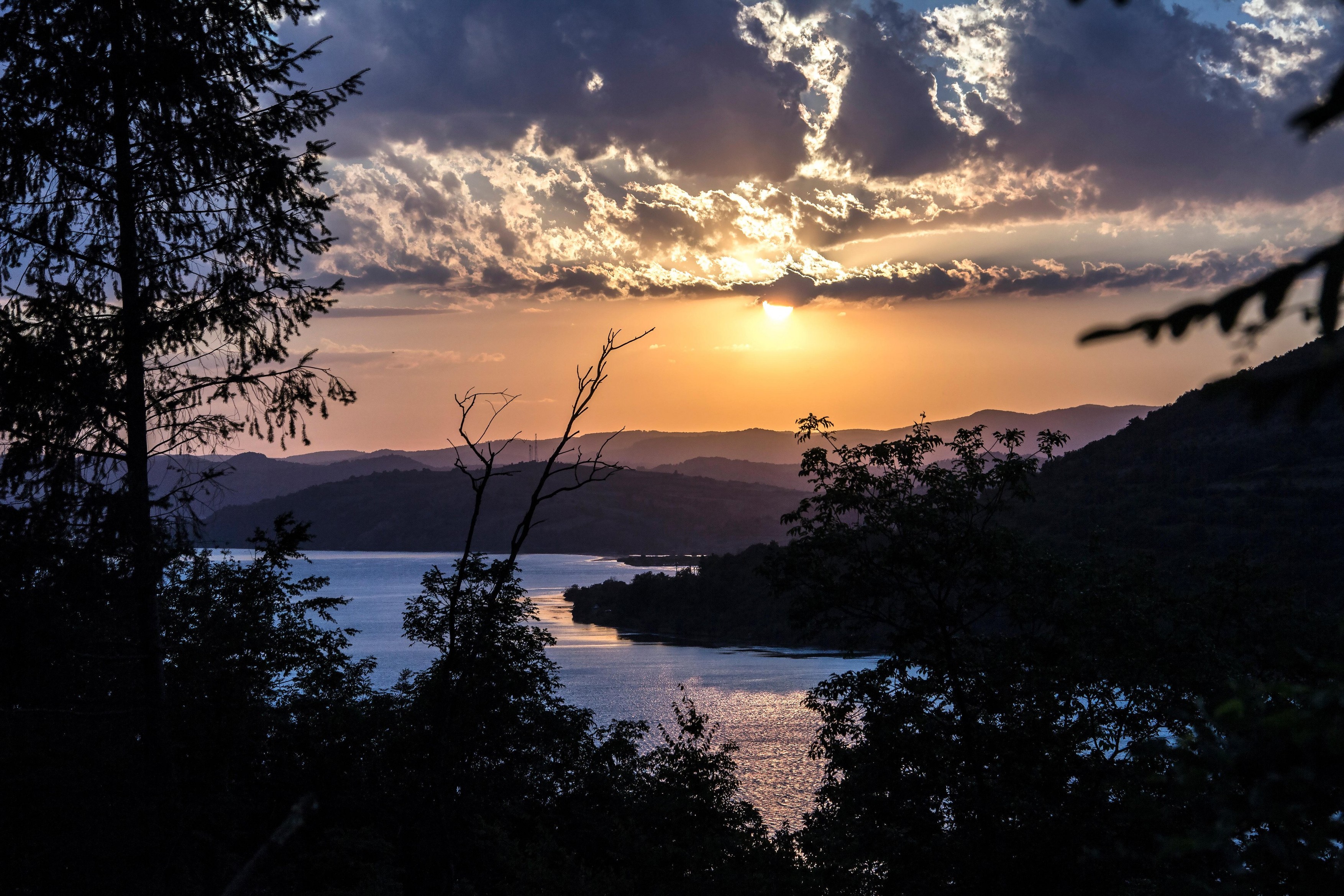 East Serbia - Danube at sunset