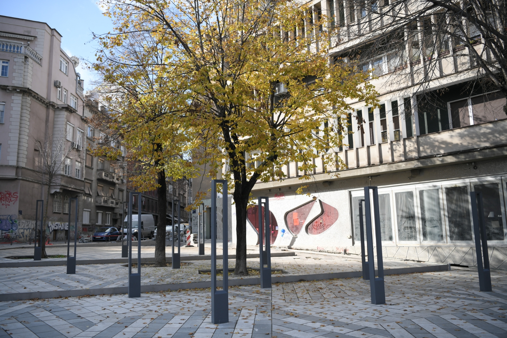 Beograd, 23.11.2021. Hilandarska i Džordža Vašingtona, radovi na ulici, raskopana ulica Foto: Dragan Mujan/Nova.rs