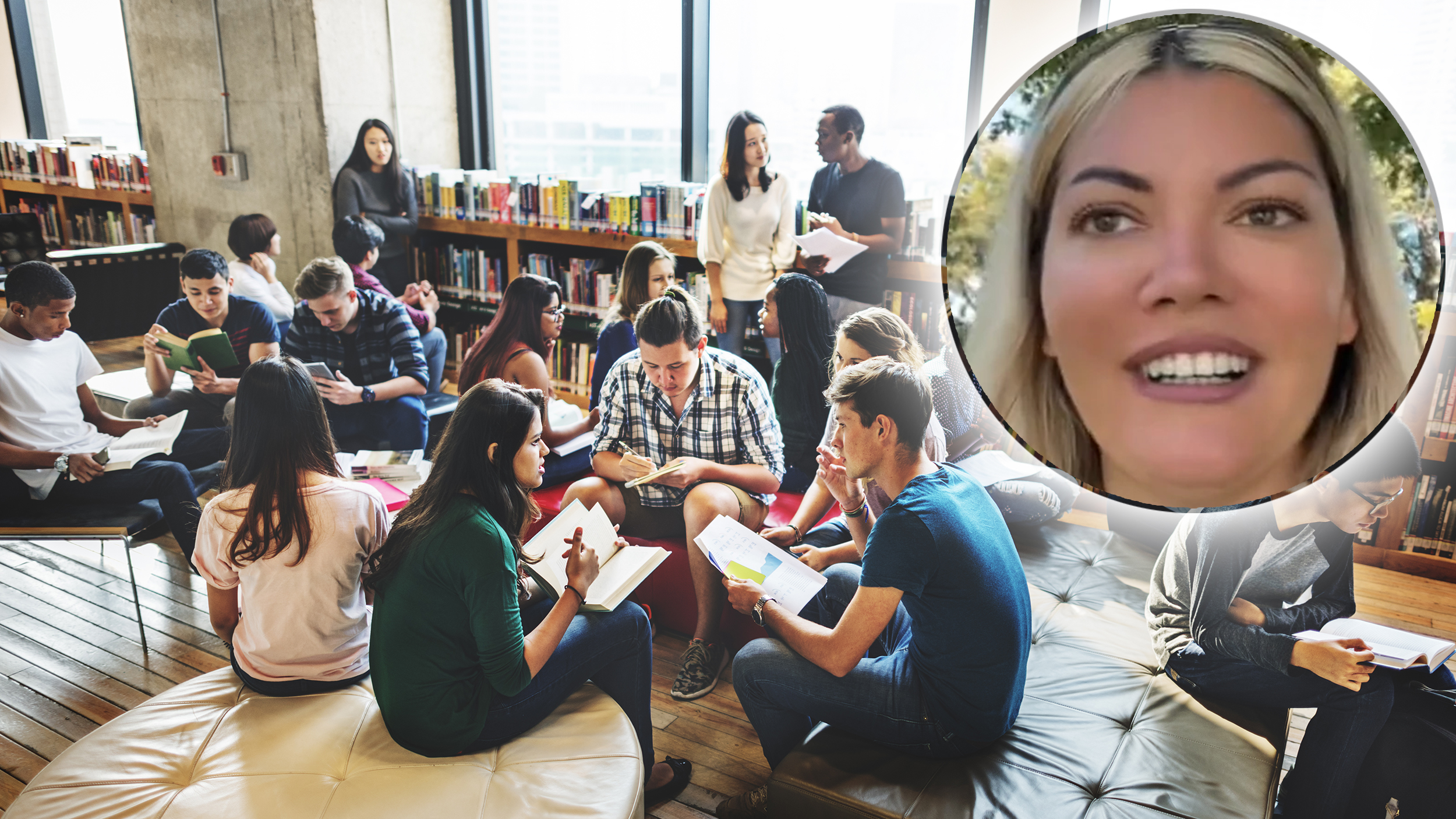 Classmate Classroom Sharing International Friend Concept Tamara iz Novog Sada je profesorka na američkom koledžu i otkriva kako izgleda predavati Amerikancima
