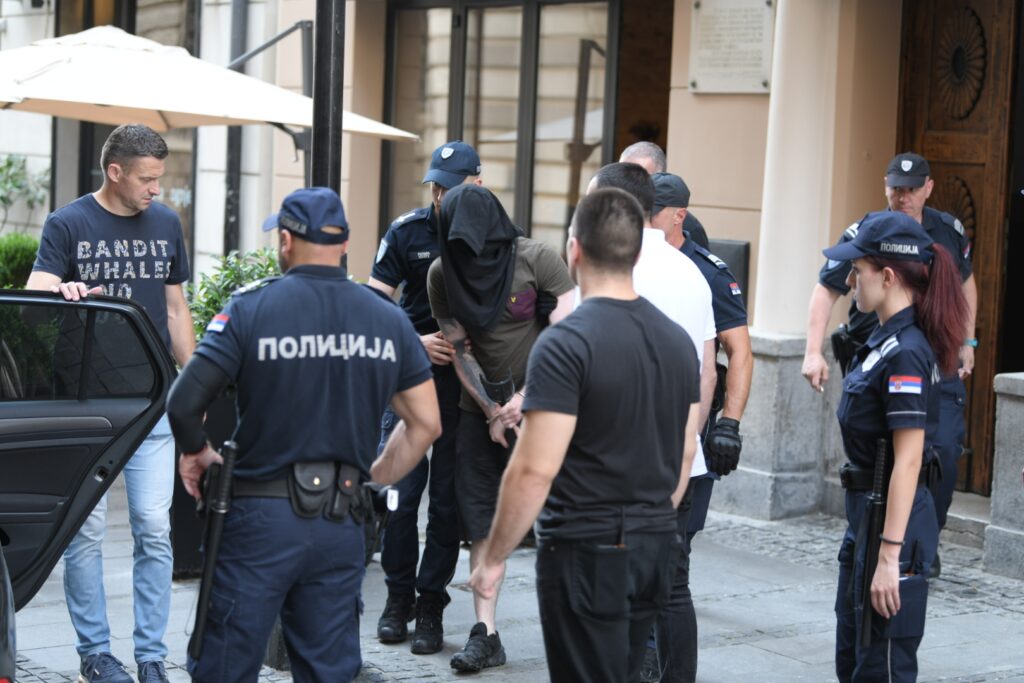 Beograd 06. jul 2023. Ulica Cara Lazara ubistvo Noa Milivojev,  hapsenje ubica policija Foto:Dragan Mujan/Nova.rs