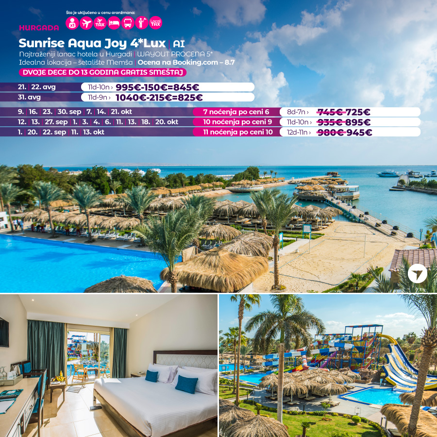 PR, Wayout, Leto 2023, Letovanje, Egipat, Hoteli Egipat