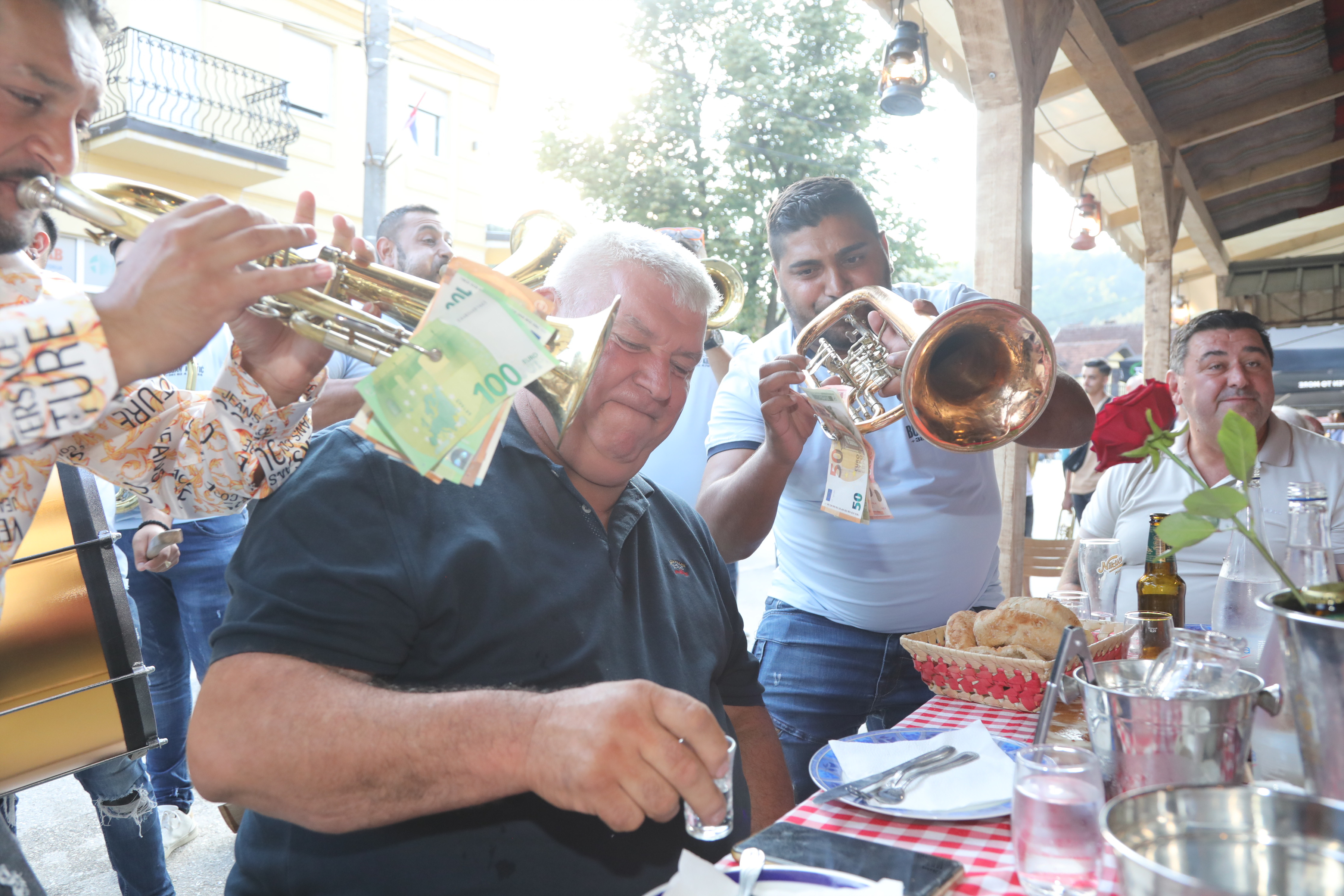 11, August, 2023, Guca -The atmosphere at the 62nd Dragacevo Trumpet Assembly in Guca. Photo: M.M./ATAImages
11, jul, 2023, Guca - Atmosfera na 62. Dragacevskom saboru trubaca u Guci. Photo: M.M./ATAImages