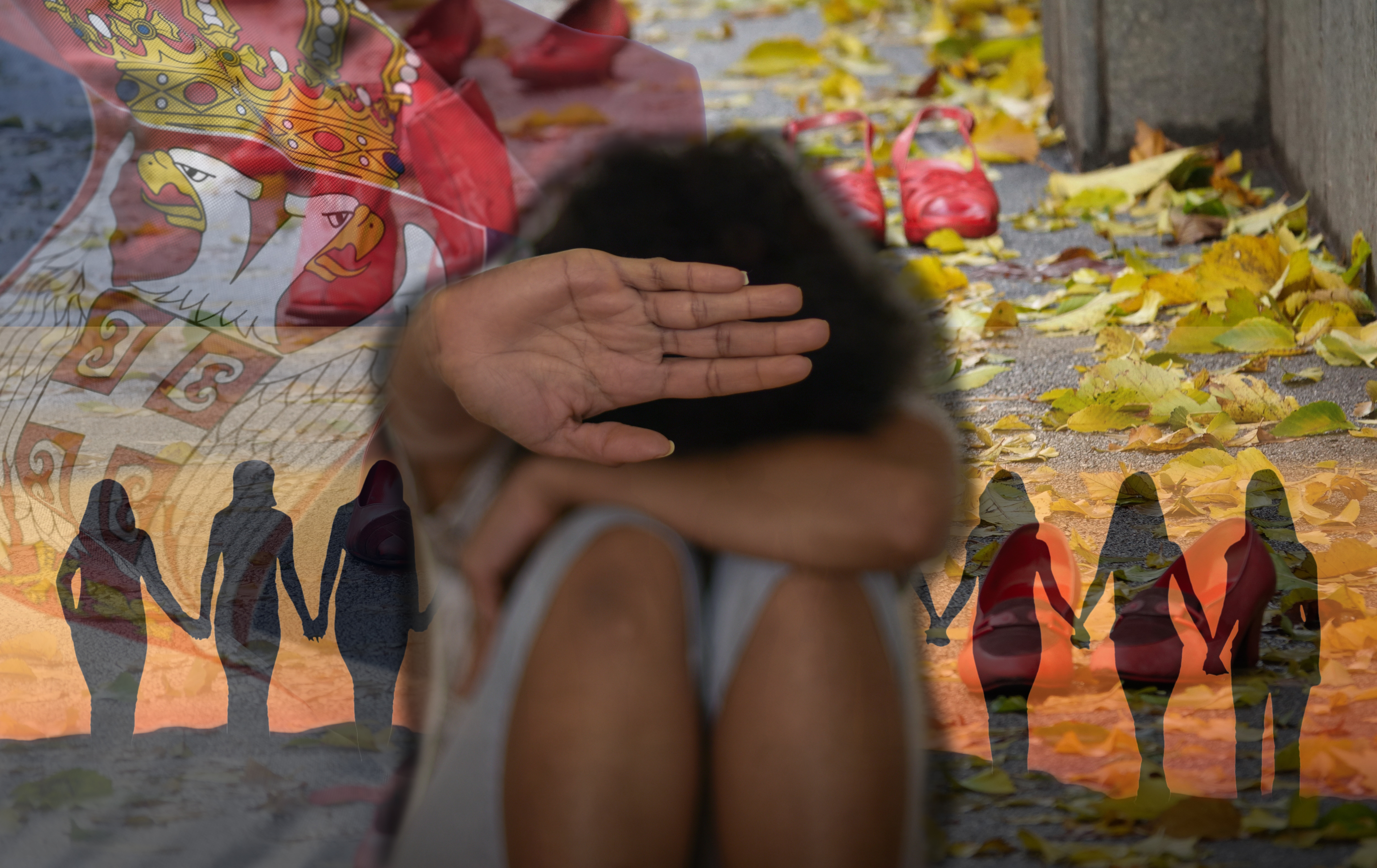 Turin,,Italy,-,November,25,,2016:,Red,Shoes,United,Against