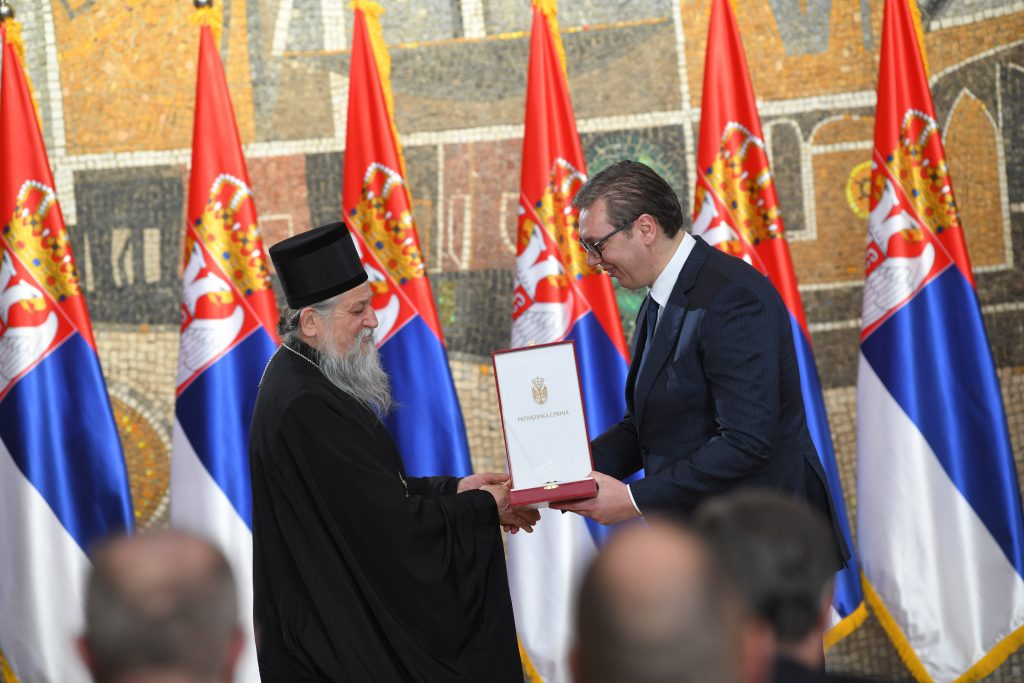 pahomije i aleksandar vučić orden, dodela ordna sretenje