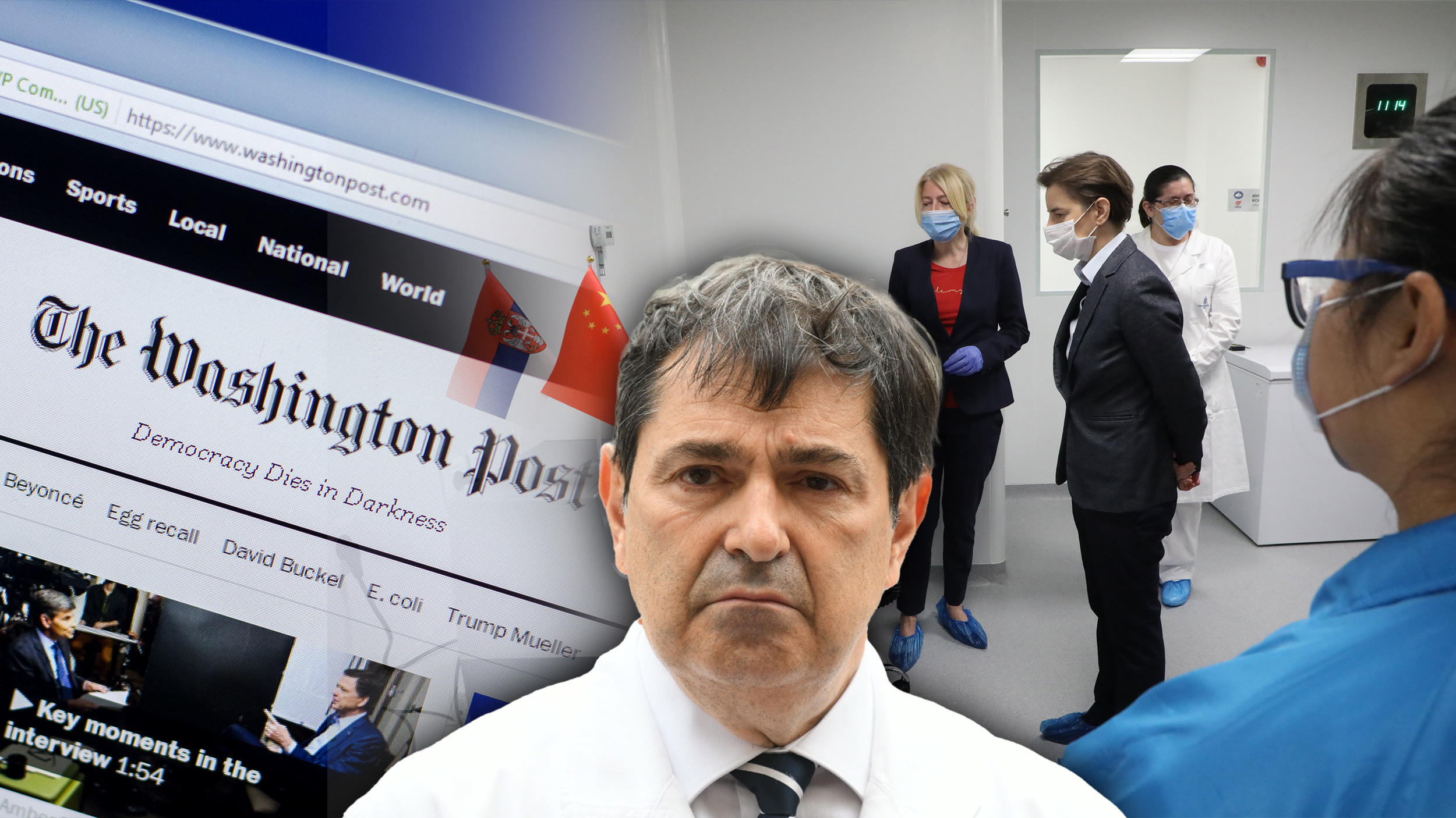 dr Milika Ašanin, vatreno oko,  Vašington post
