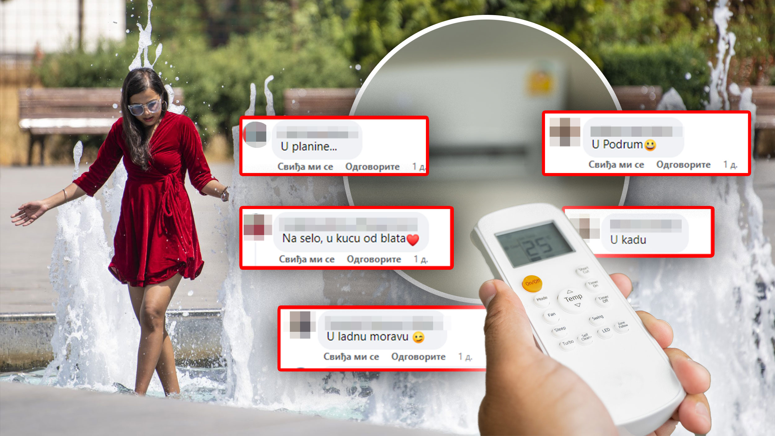 Rashladjivanje, Facebook odgovori
