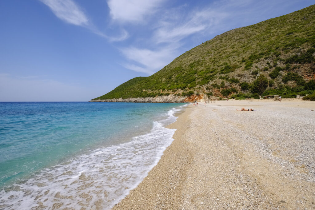 Gjipe Beach, between Dhërmi and Himara, Himarë, Albanian Riviera, Ionian Sea, Qark Vlorë, Albania,Image: 387406183, License: Royalty-free, Restrictions: , Model Release: no, Credit line: Martin Siepmann / imageBROKER / Profimedia