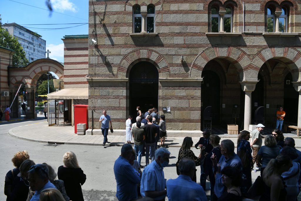 Beograd, 01.08.2022. Novo groblje, Branko Cvejić sahrana i opelo, Bane Bumbar Foto: Filip Krainčanić/Nova.rs