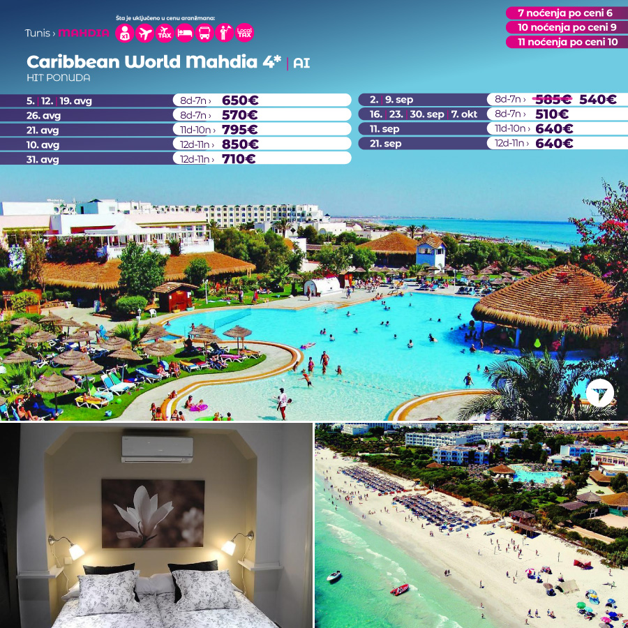 PR, Wayout, Leto 2023, Letovanje, Tunis, Hoteli Tunis