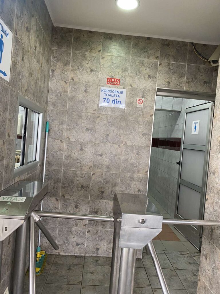 Autobuska stanica Čačak wc, toalet