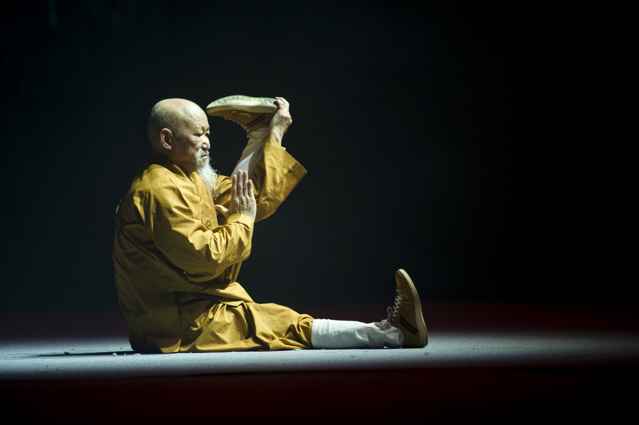 70-year-old Shaolin monk moving artfully in meditation,Image: 43454915, License: Rights-managed, Restrictions: , Model Release: yes, Credit line: Bernhard Freisen / imageBROKER / Profimedia