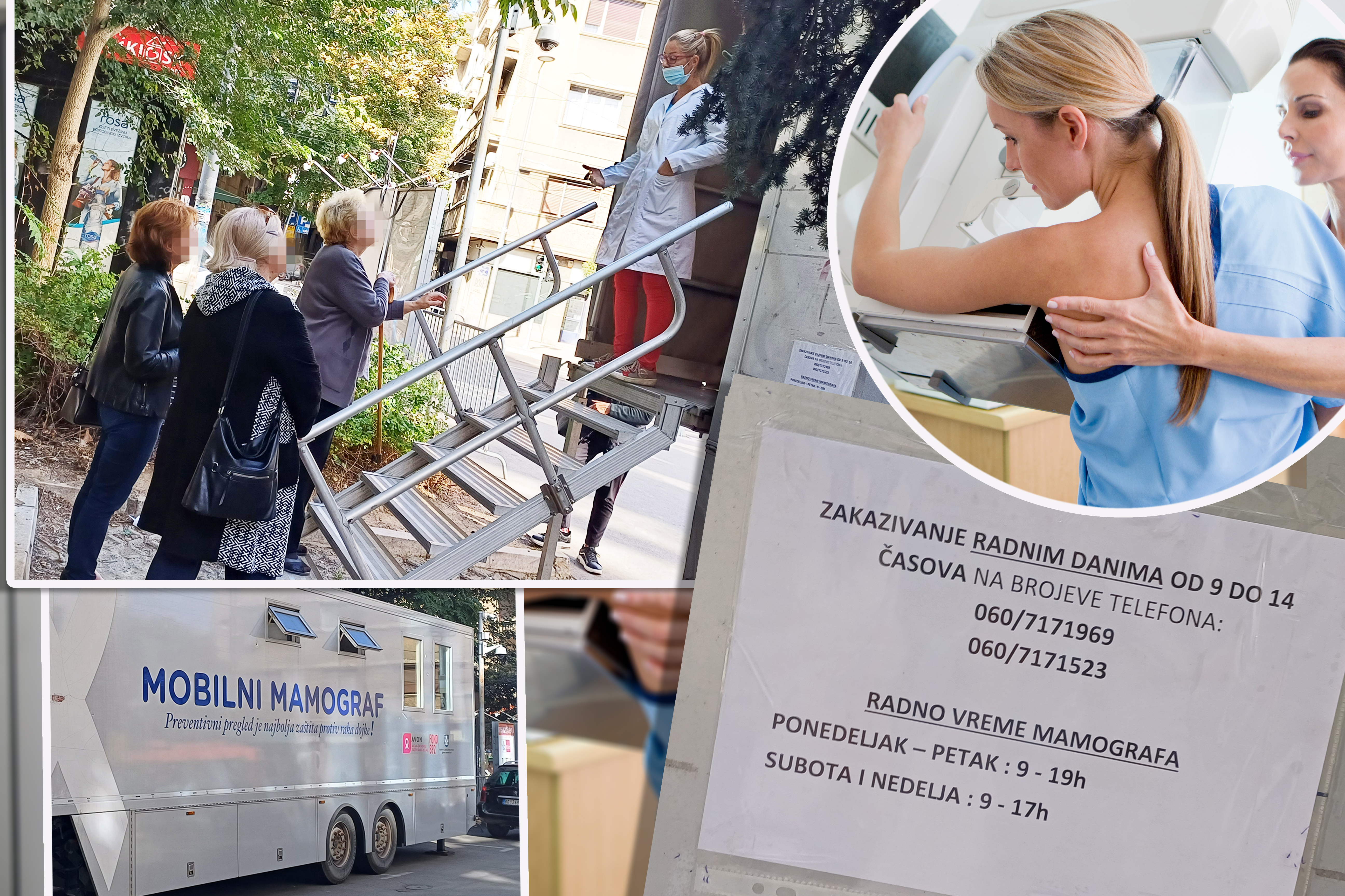 mamograf zakazivanje, mobilni mamograf ispred rts