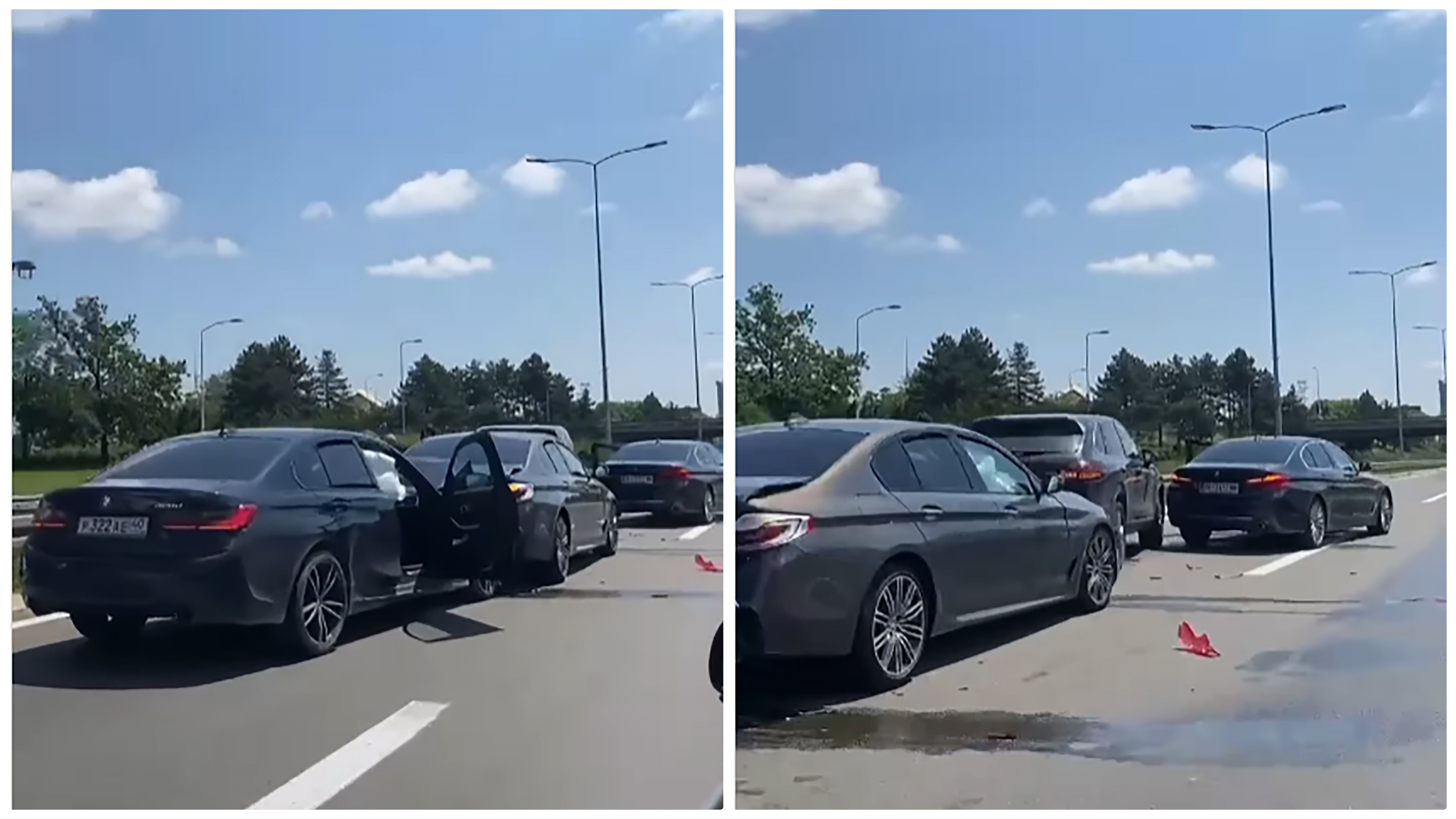 Lančani sudar na autoputu od Zmaja ka Geneksu