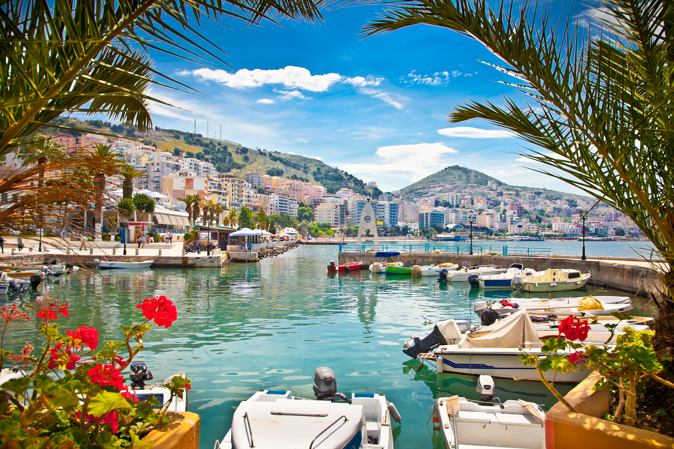 Saranda's,City,Port,At,Ionian,Sea.,Albania.