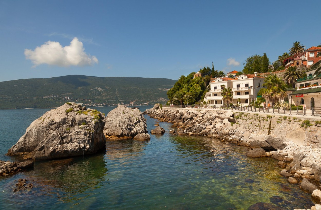 The pedestrian zone along the promenade Herceg Novi? Montenegro,Image: 316582425, License: Royalty-free, Restrictions: , Model Release: no, Credit line: Zoonar GmbH / Alamy / Alamy / Profimedia