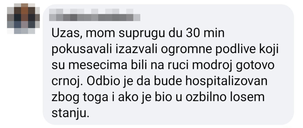 Medicinska sestra, vađenje krvi, komentar, komentari Foto: Facebook